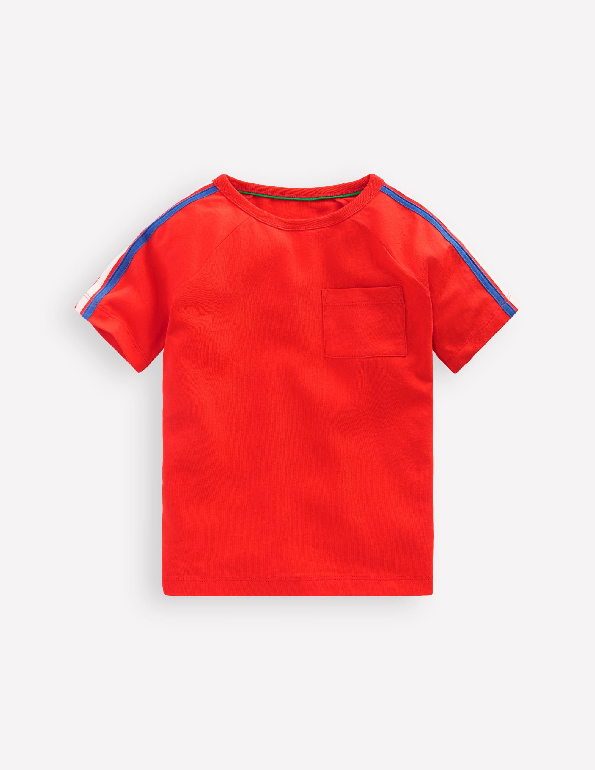 Rainbow Raglan T-shirt-VERMILLION ORANGE - Image 1