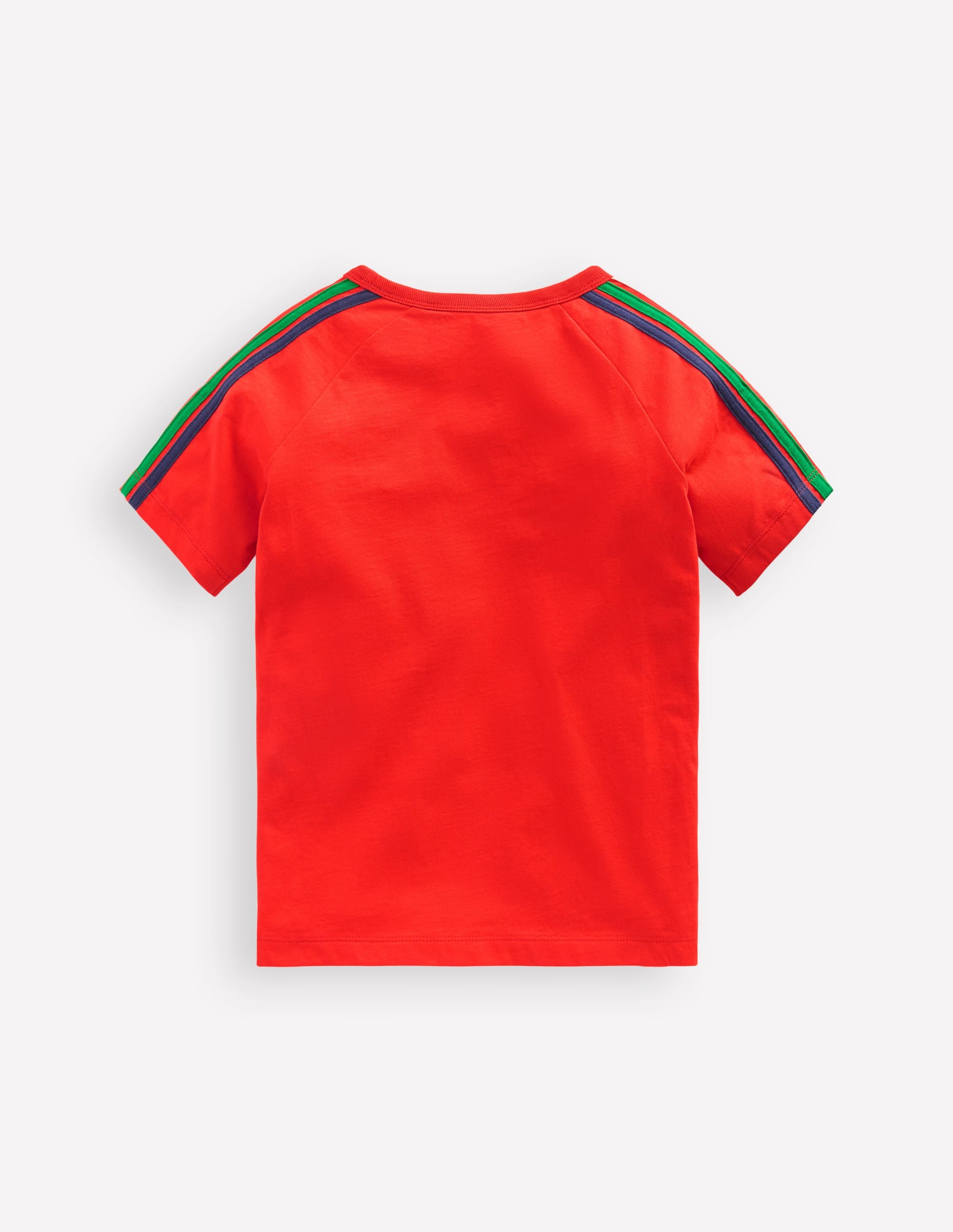 Rainbow Raglan T-shirt-VERMILLION ORANGE - Image 2