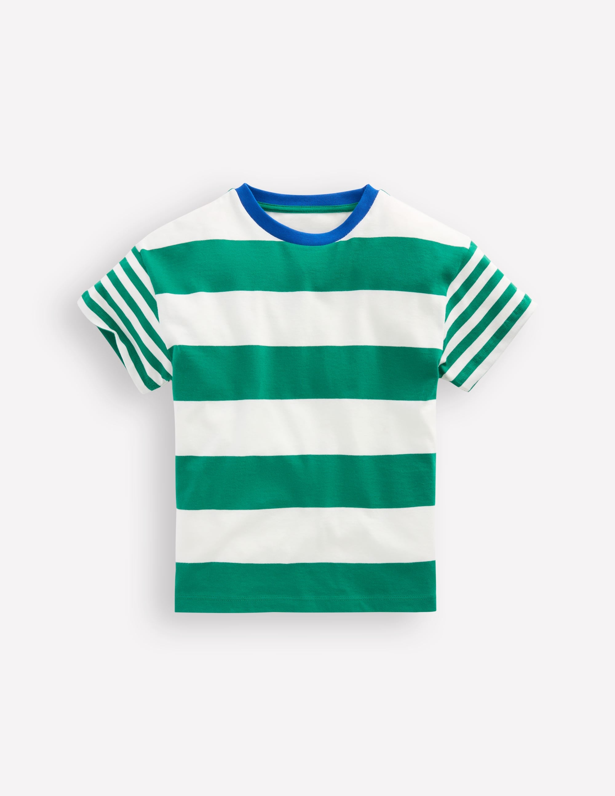 Relaxed Hotchpotch T-shirt-Jewel Green/Soft Ivory - Image 1