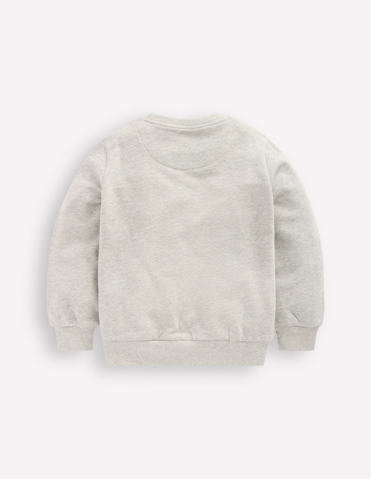 Badge Sweatshirt-Grey Marl Space - Image 7