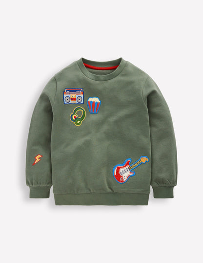 Badge Sweatshirt-Laurel Wreath Activity-1