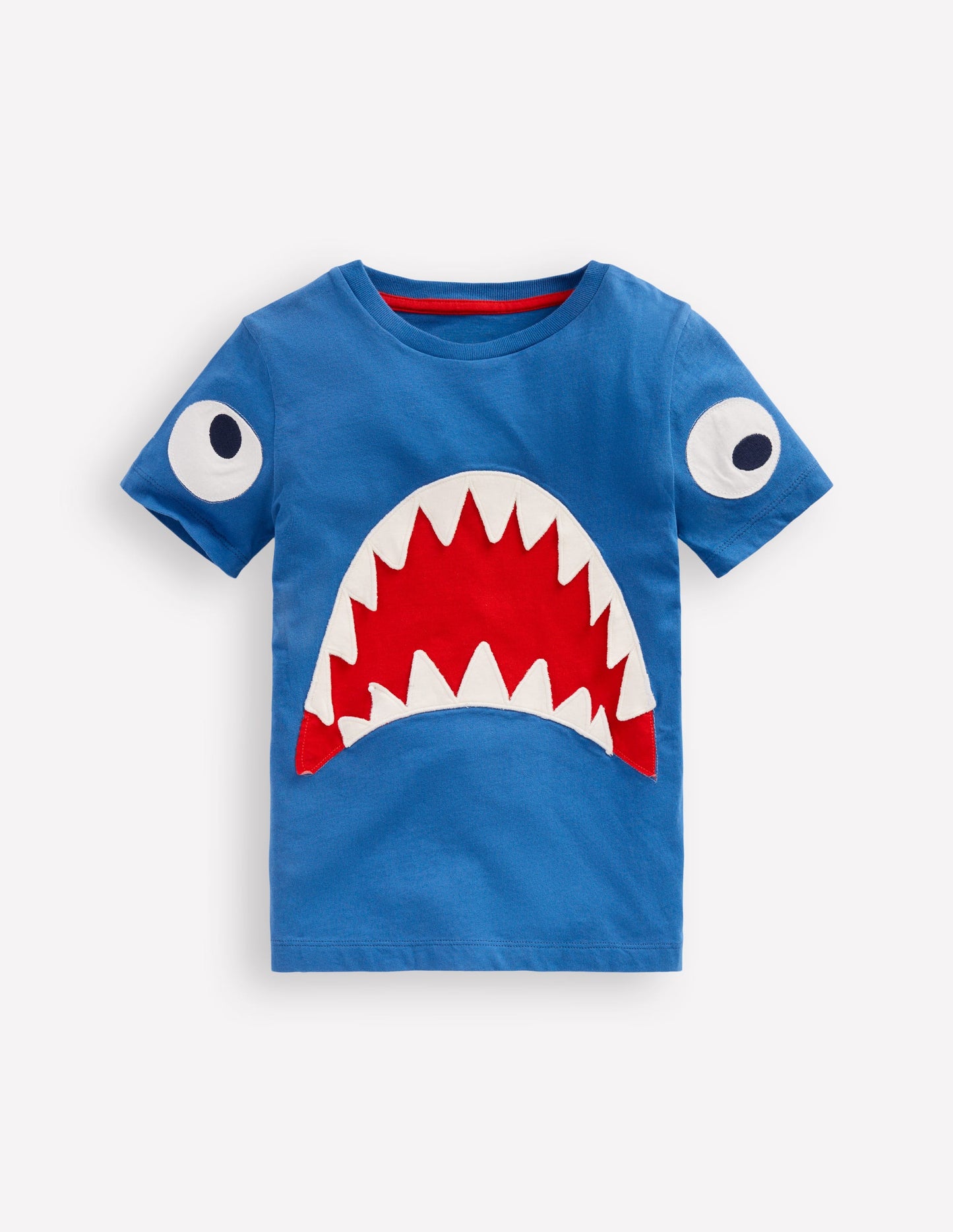 Short Sleeve Fun Appliqué Tee-Bluejay Shark