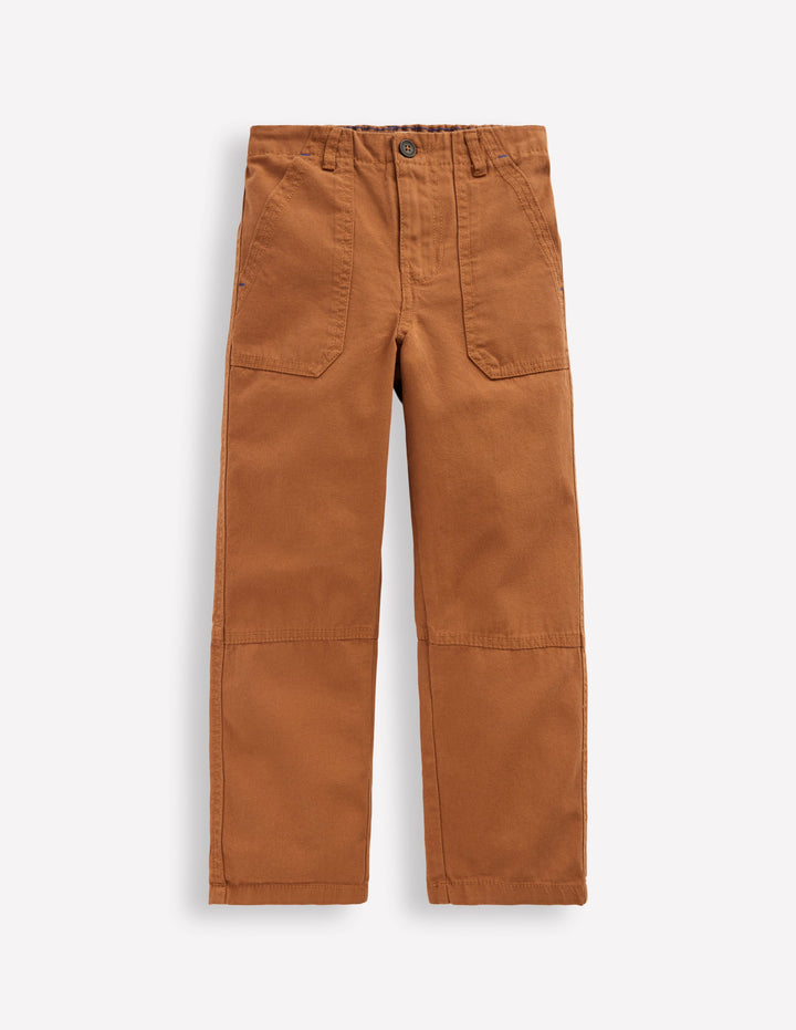 Canvas Carpenter Trousers-Argan Oil