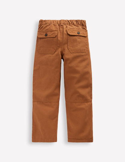 Canvas Carpenter Trousers-Argan Oil-2