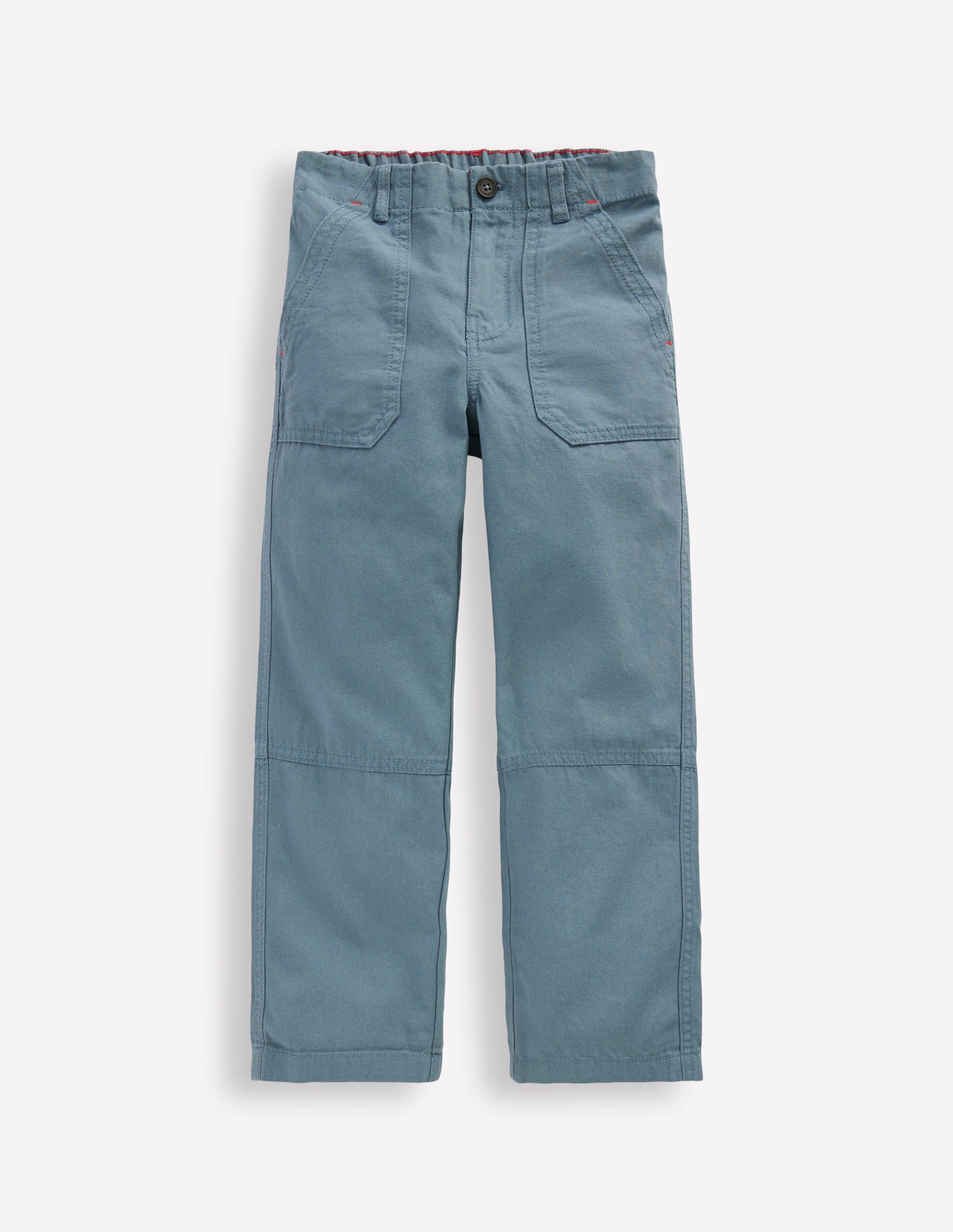 Canvas Carpenter Trousers-Blue Mirage-1