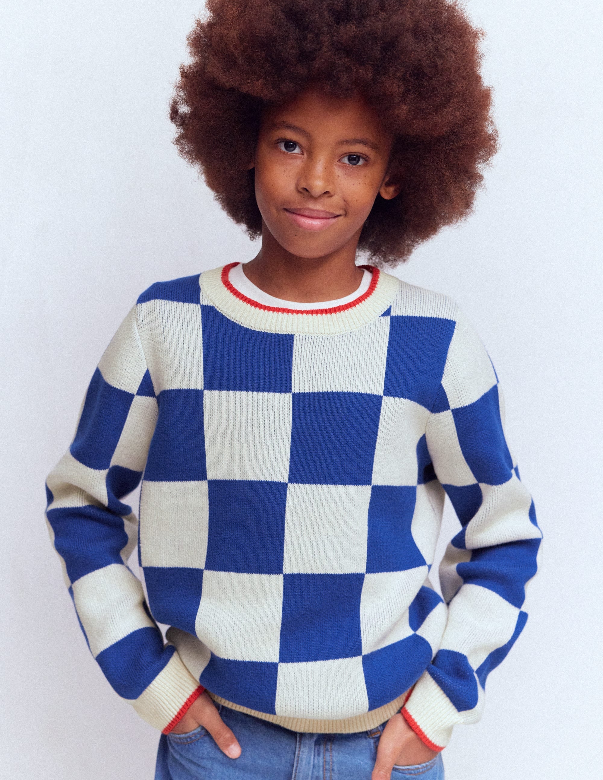 Graphic Jumper-Surf the Web Checkerboard - Image 3
