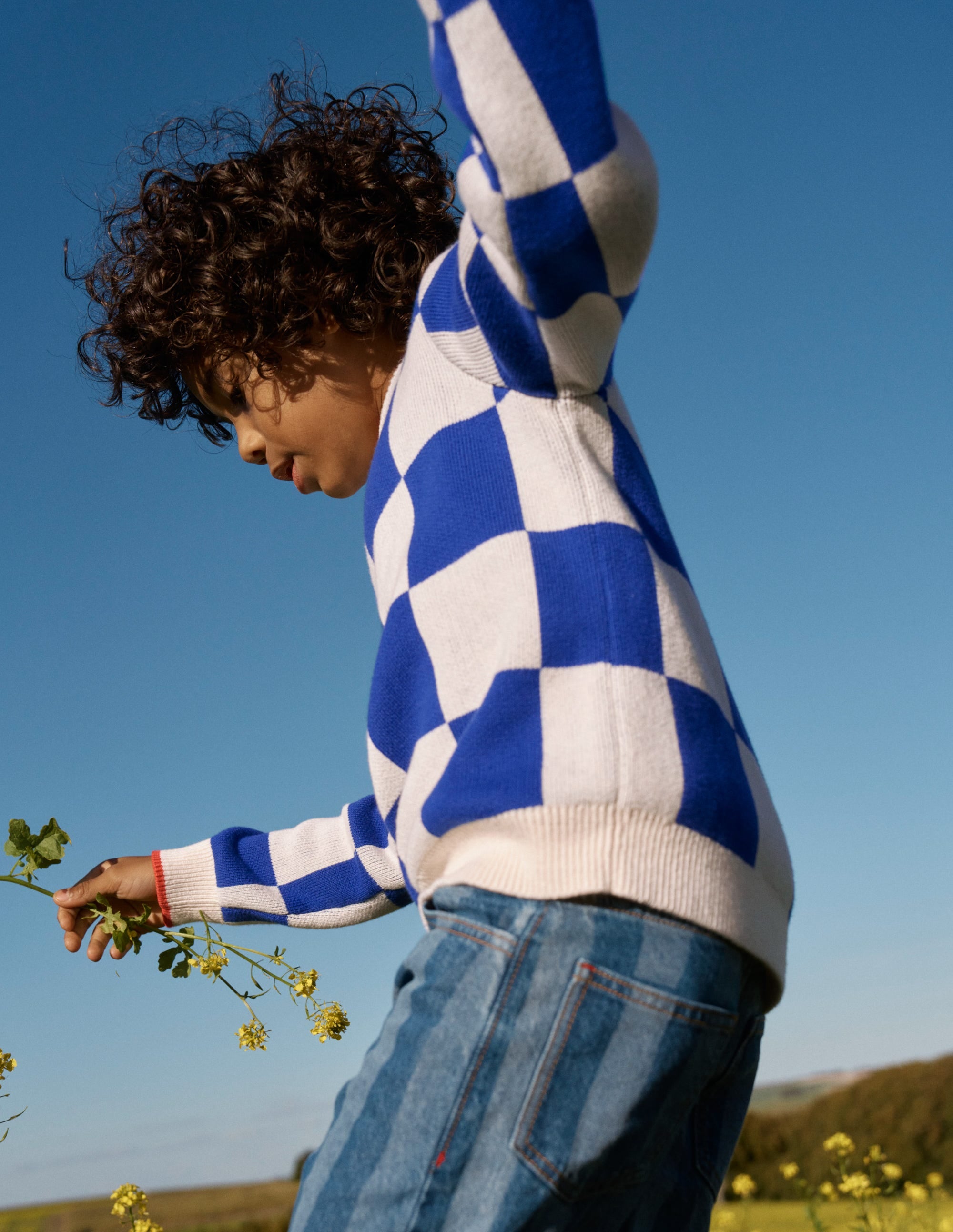 Graphic Jumper-Surf the Web Checkerboard - Image 7