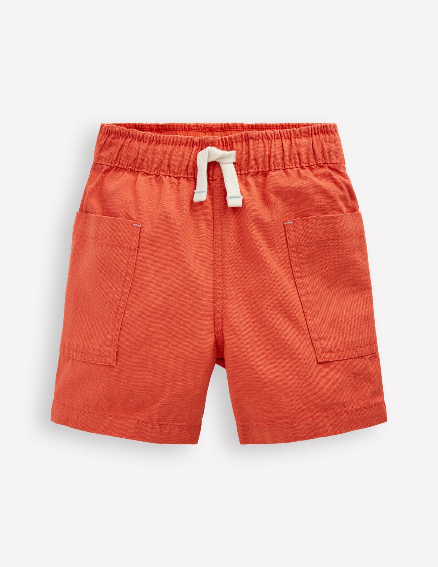 Cotton Pocket Shorts-Garnet Rose