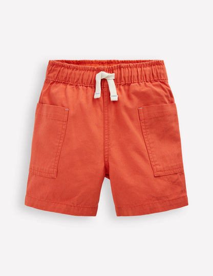 Cotton Pocket Shorts-Garnet Rose-1