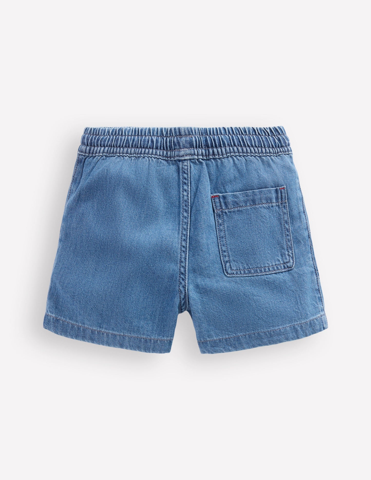 Soft Denim Shorts-Denim