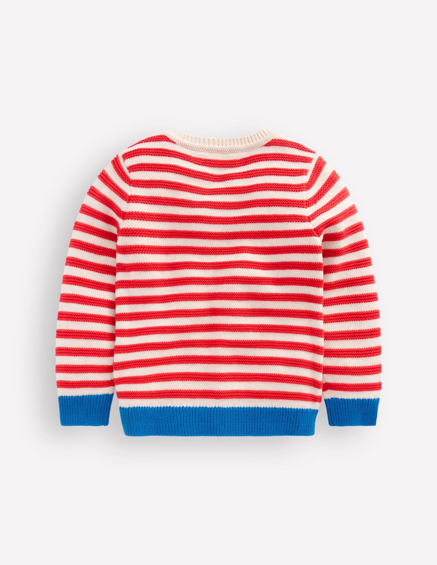 Chunky Jumper-High Risk Red/Ecru Marl Stripe