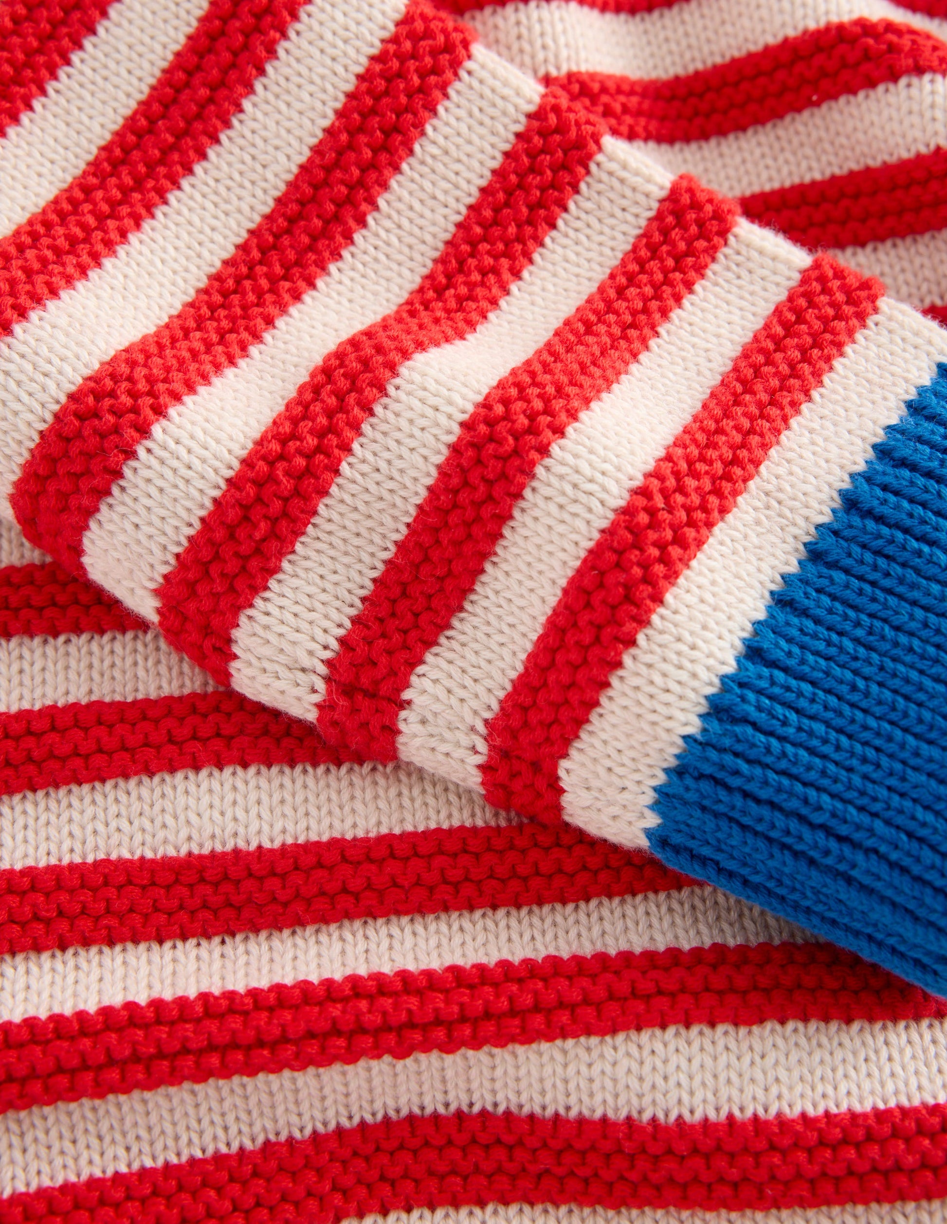 Chunky Jumper-High Risk Red/Ecru Marl Stripe-3