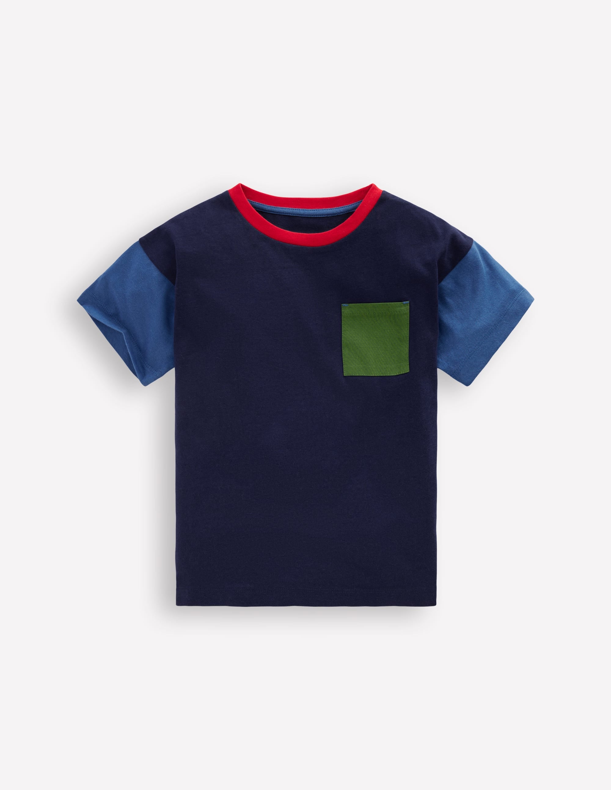 Relaxed Ripstop Pocket T-shirt-Delft/Artichoke/Medieval - Image 4