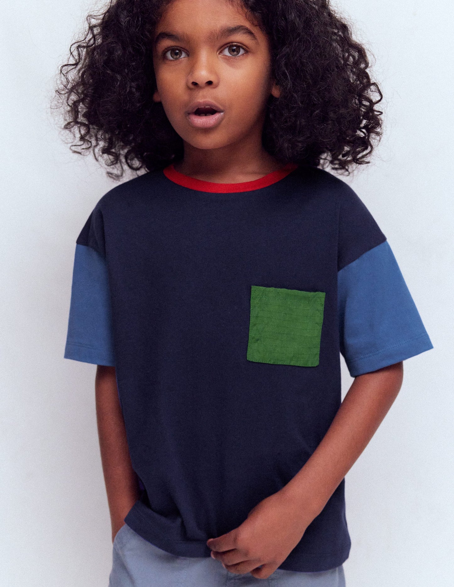 Relaxed Ripstop T-shirt-Delft/Artichoke/Medieval