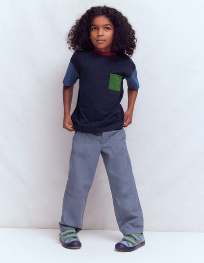 Relaxed Ripstop T-shirt-Delft/Artichoke/Medieval-2