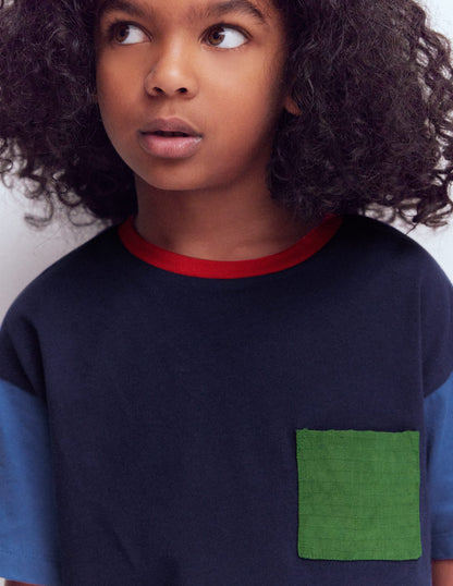 Relaxed Ripstop T-shirt-Delft/Artichoke/Medieval-3