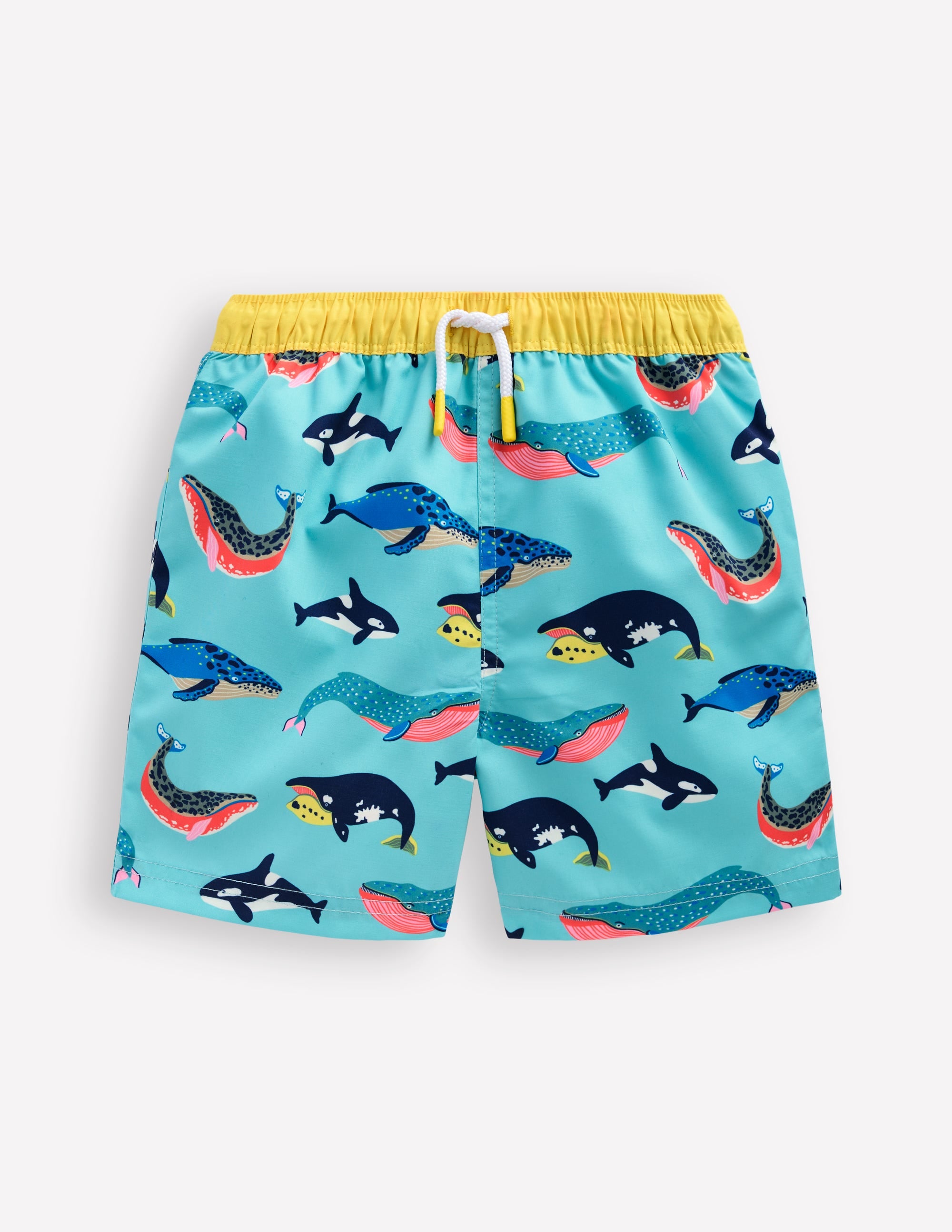 Swim Shorts-Swimming Whales - Image 1