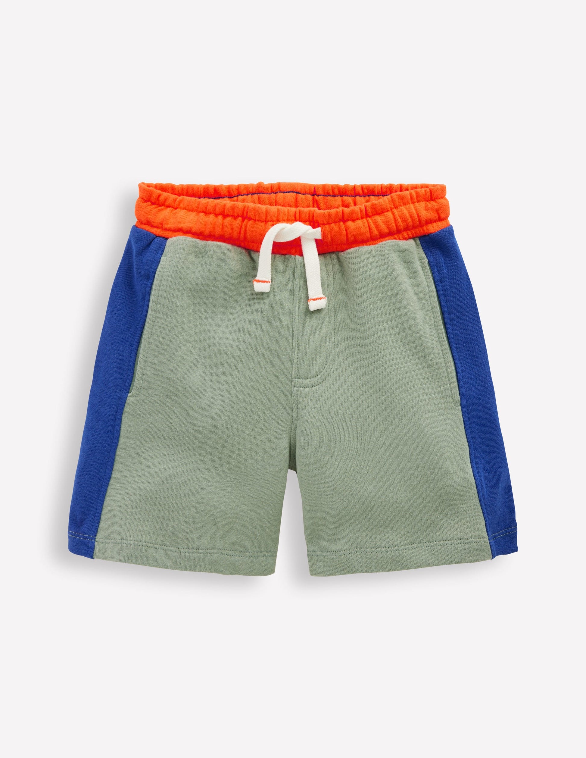 Colourblock Shorts-Green Colourblock-4