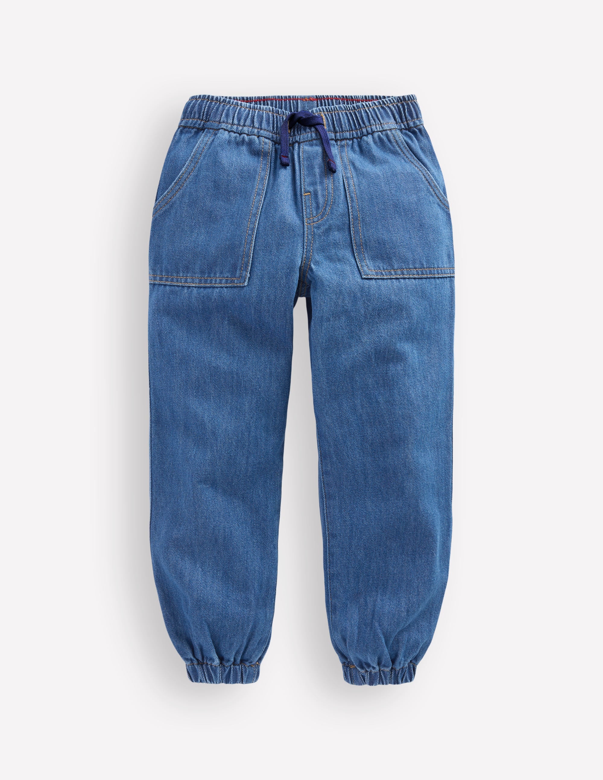 Pull-on Cuffed Jeans-Mid Vintage - Image 6