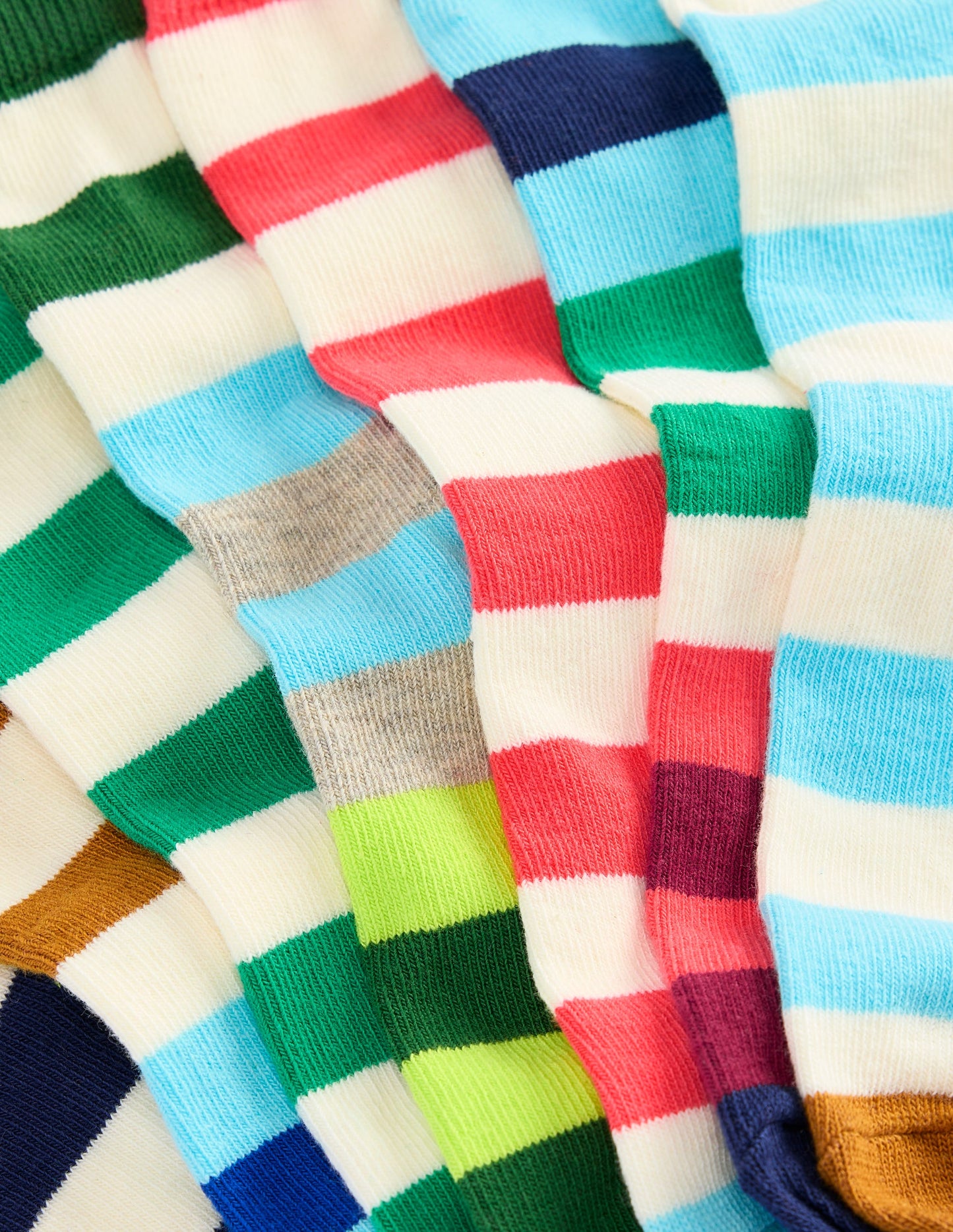 Socks 7 Pack-Hotchpotch Stripe