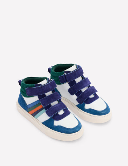 Leather High Tops-Multi Stripe-2
