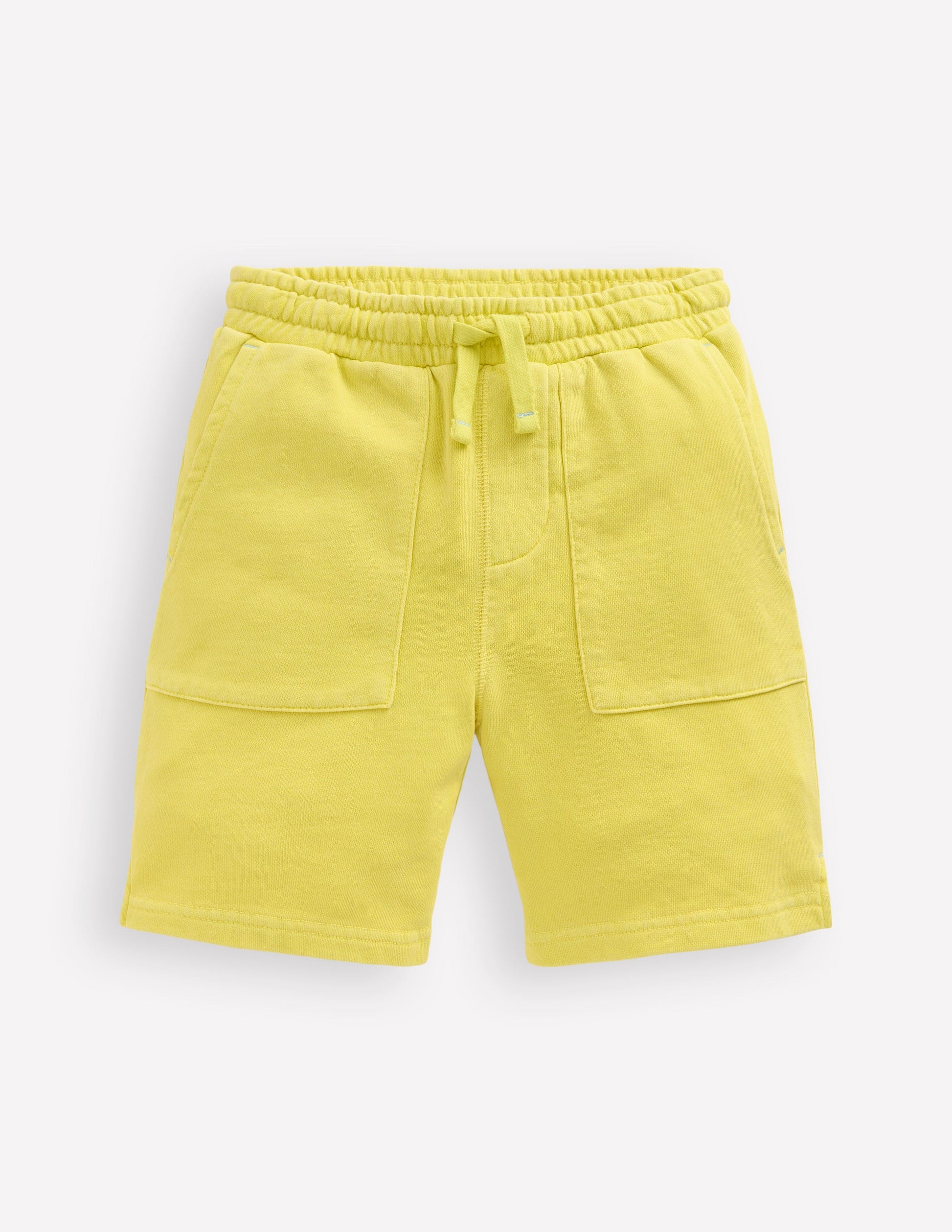 Garment Dye Shorts-Sherbet Lime Yellow-1
