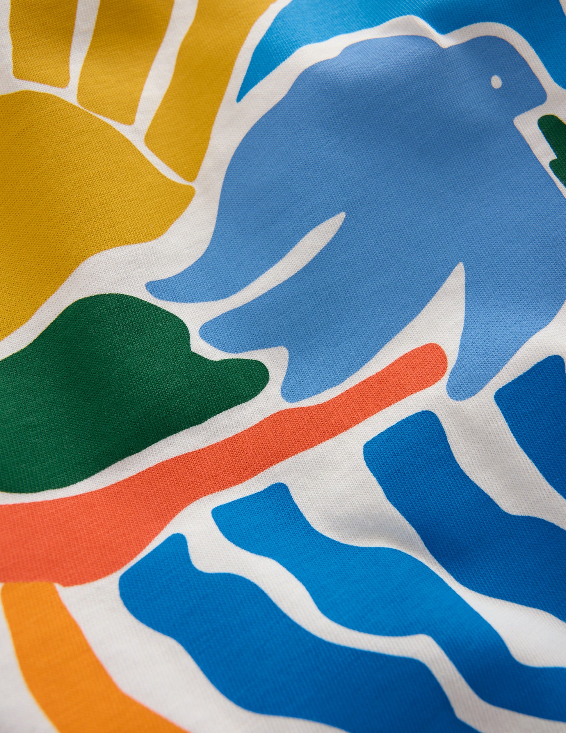 Front & Back Printed T-shirt-Soft Ivory Sun Scape-5