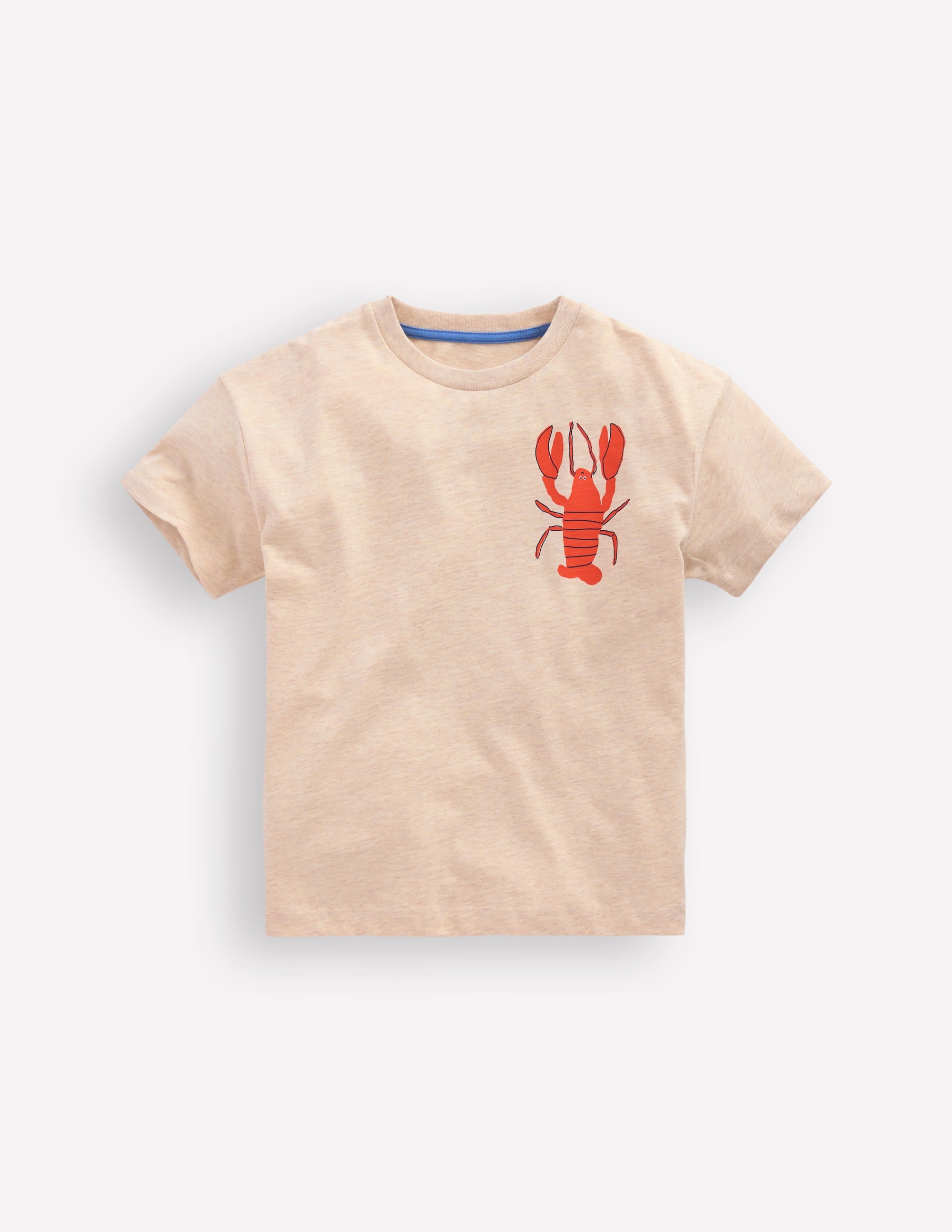 Front & Back Printed T-shirt-Oatmeal Crustaceans - Image 1