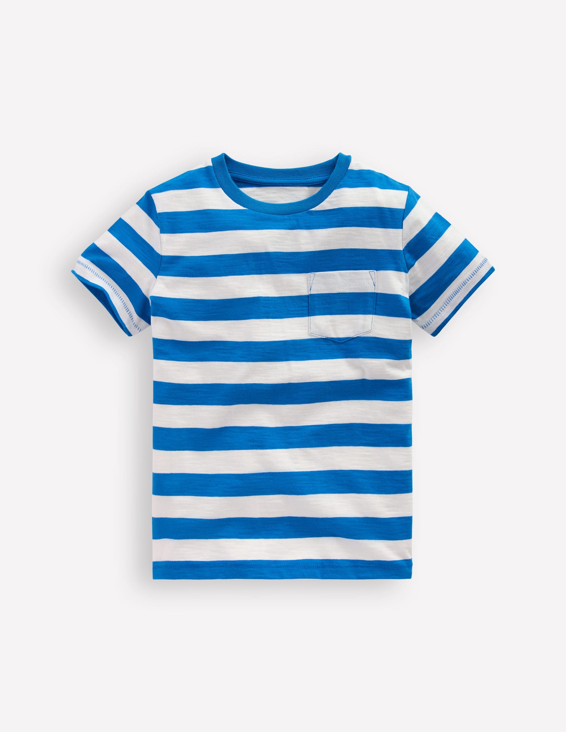 Everyday Short Sleeve T-Shirt-Kingfisher Blue/ Soft Ivory-1