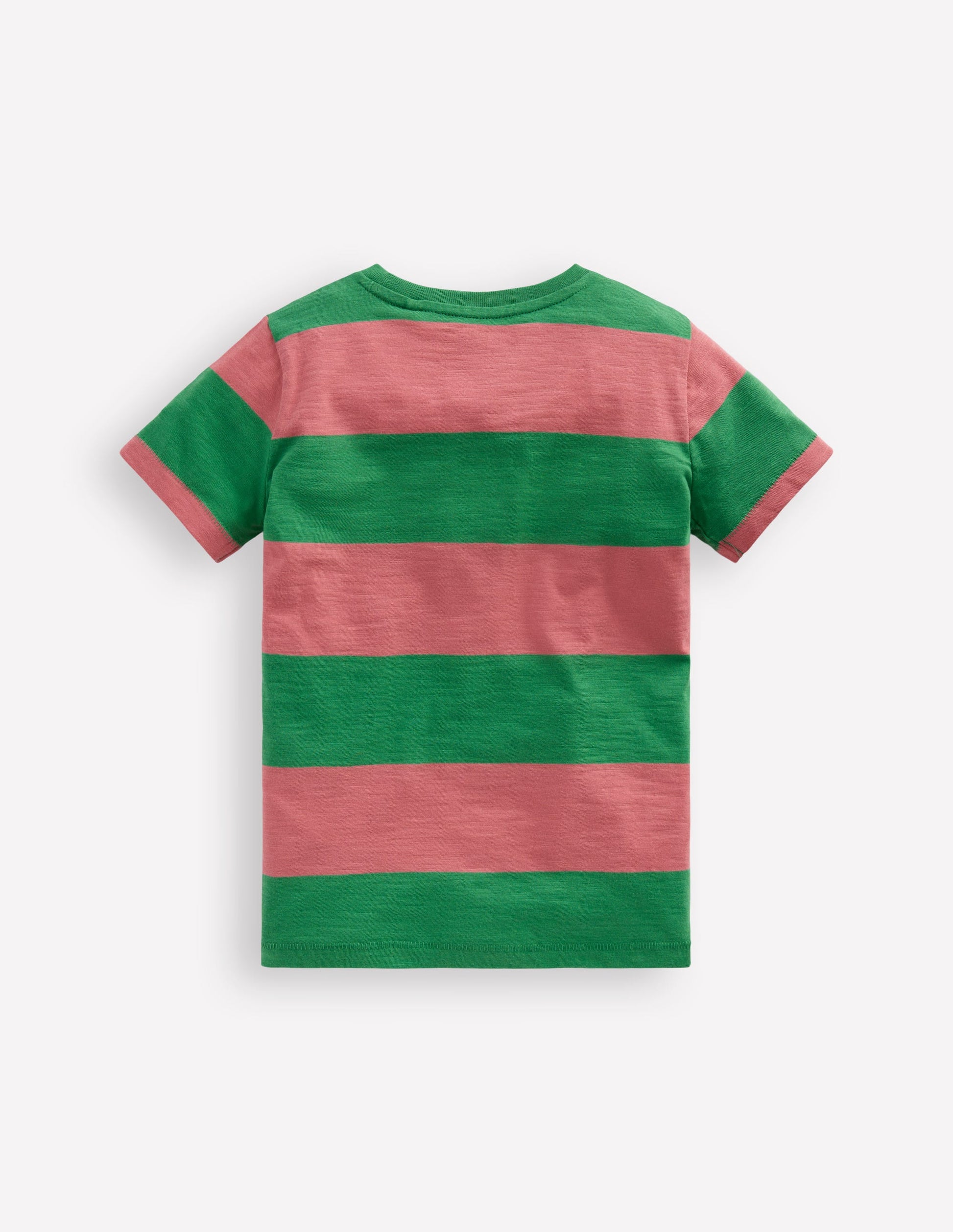 Everyday Short Sleeve T-Shirt-Shamrock Green/Chintz Pink-5