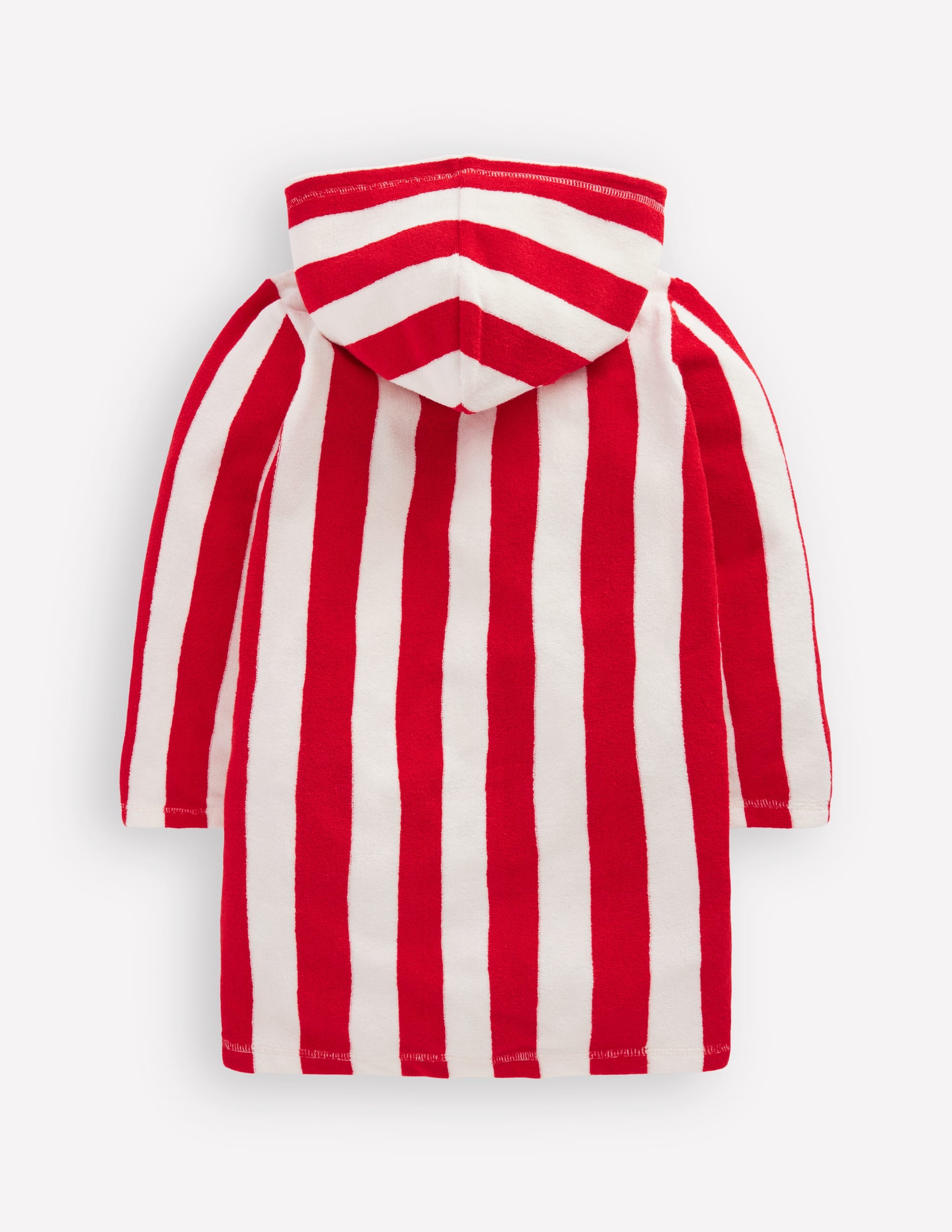 Towelling Zip-Up Throw-On-Red Stripe - Image 2