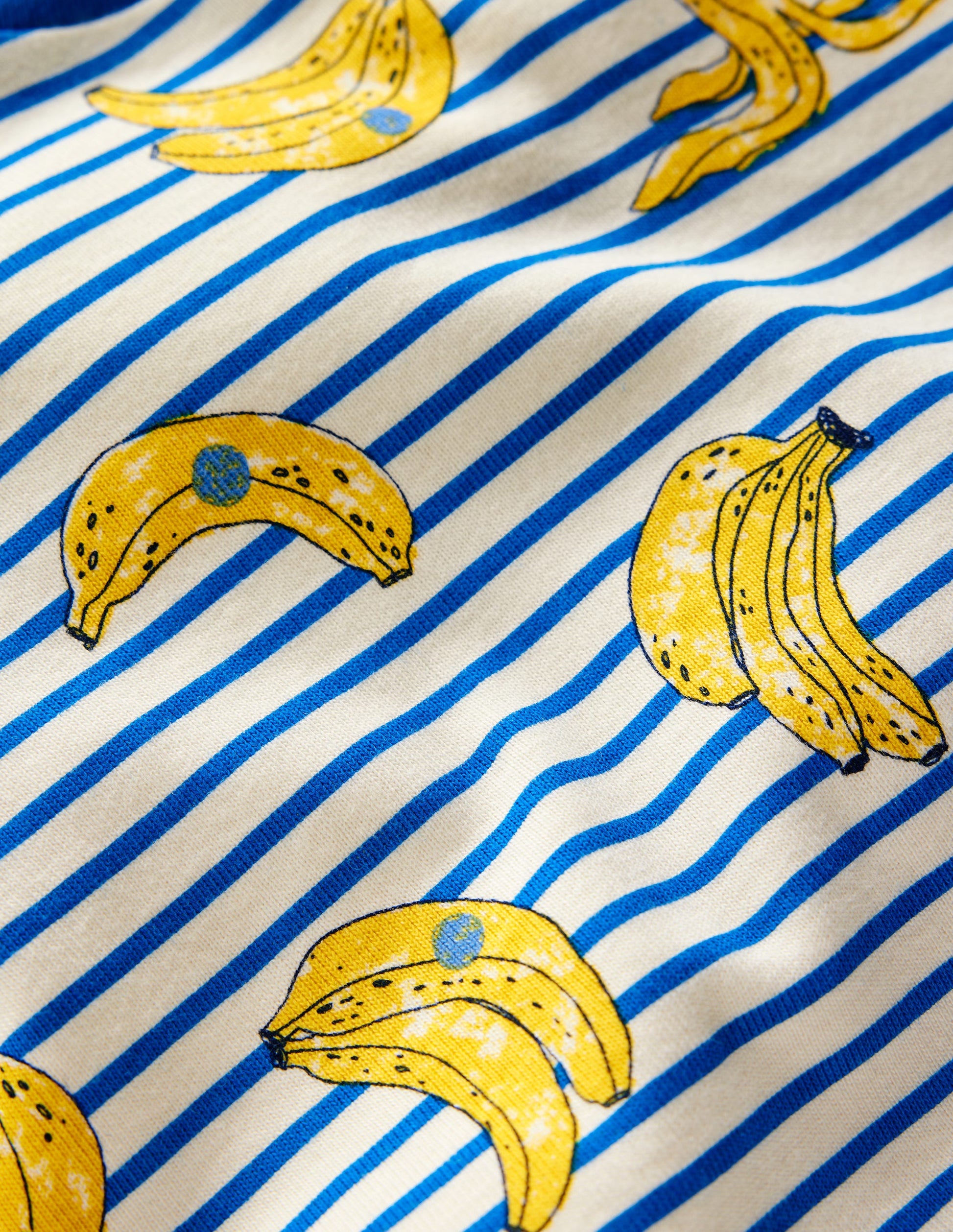 Snug Short John Pyjamas-Multi Banana Stripe-3