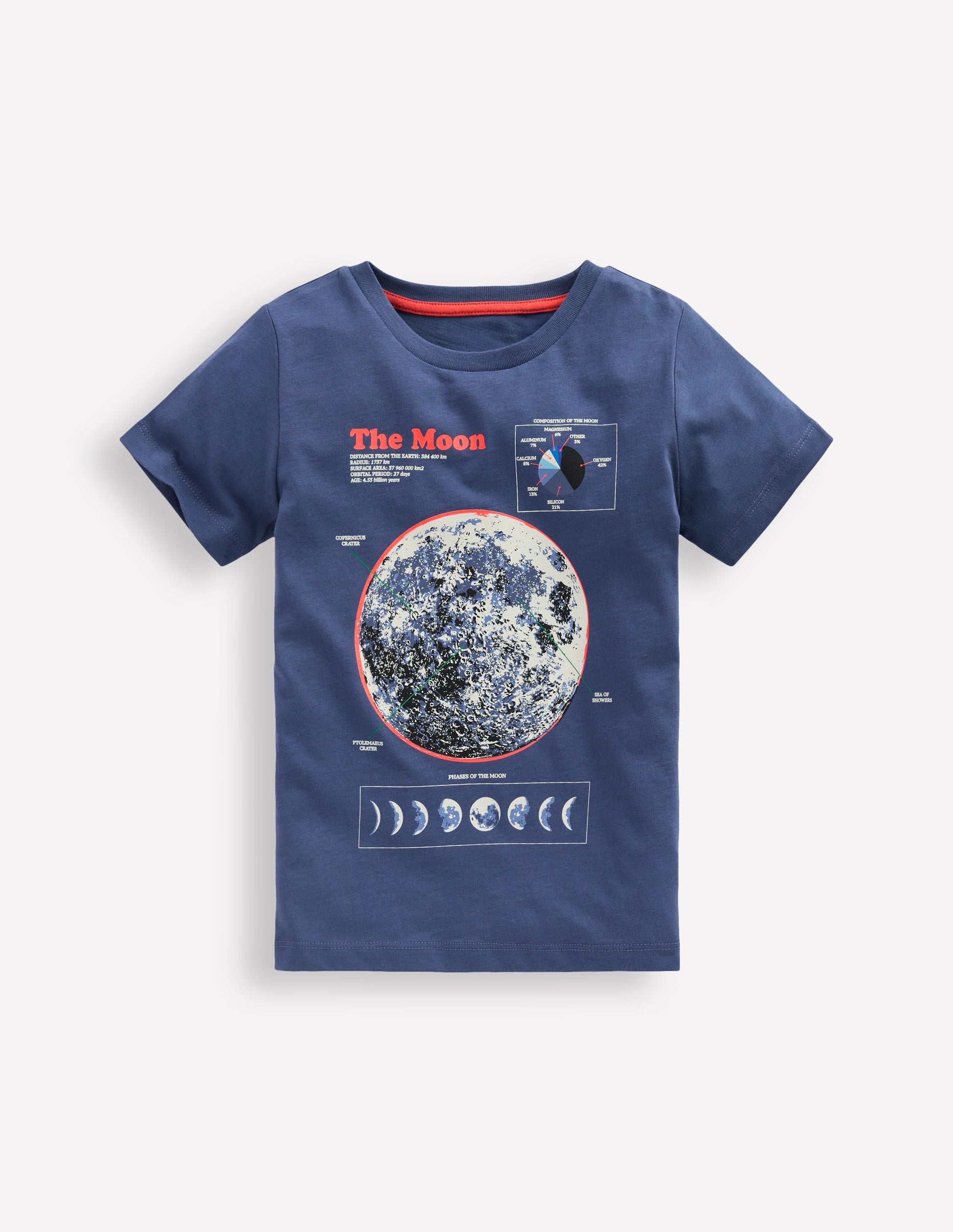 Glow-In-The-Dark T-shirt-Robot Blue Marl Moon-1