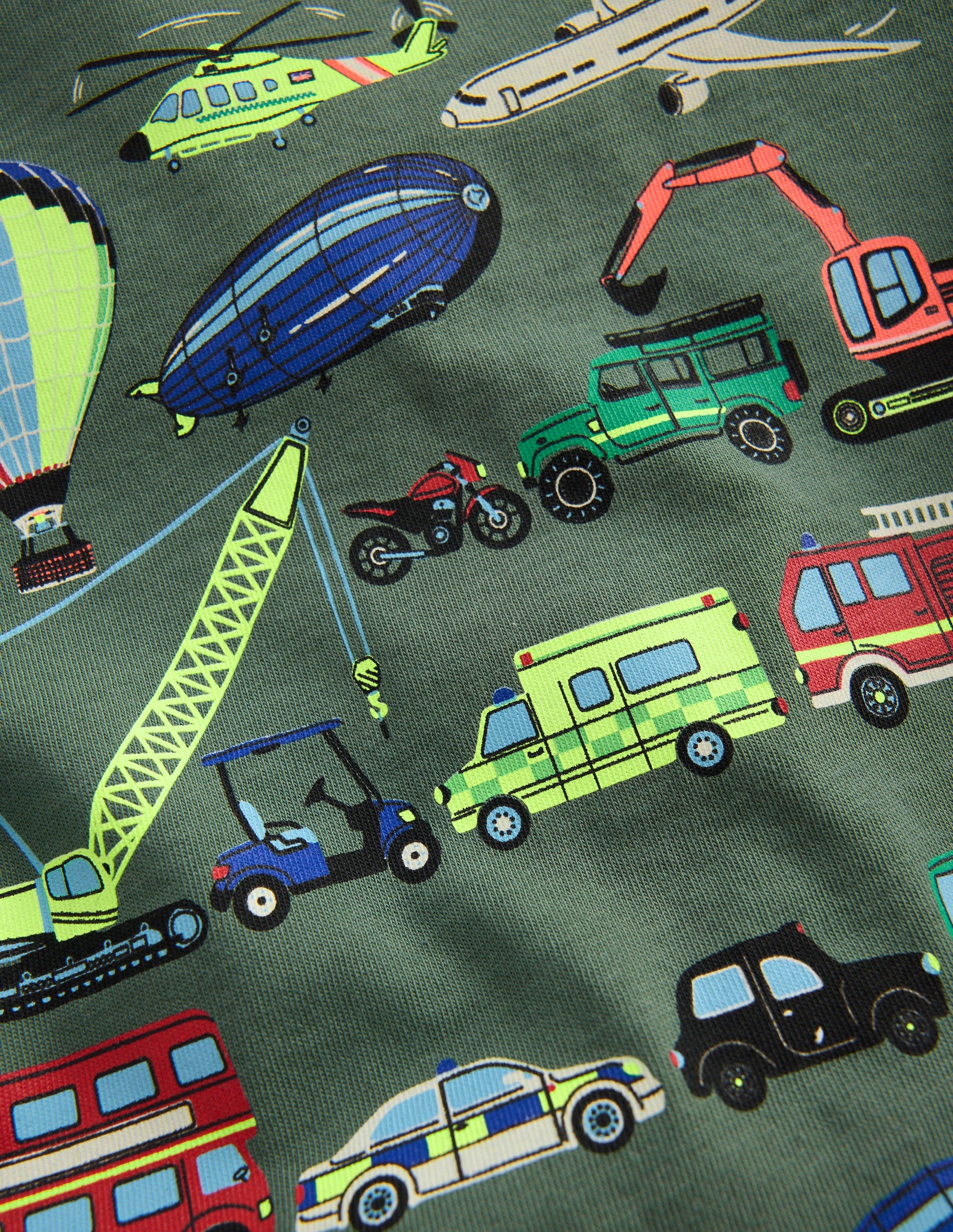 Glow-In-The-Dark T-shirt-Bottle Green Transport-3