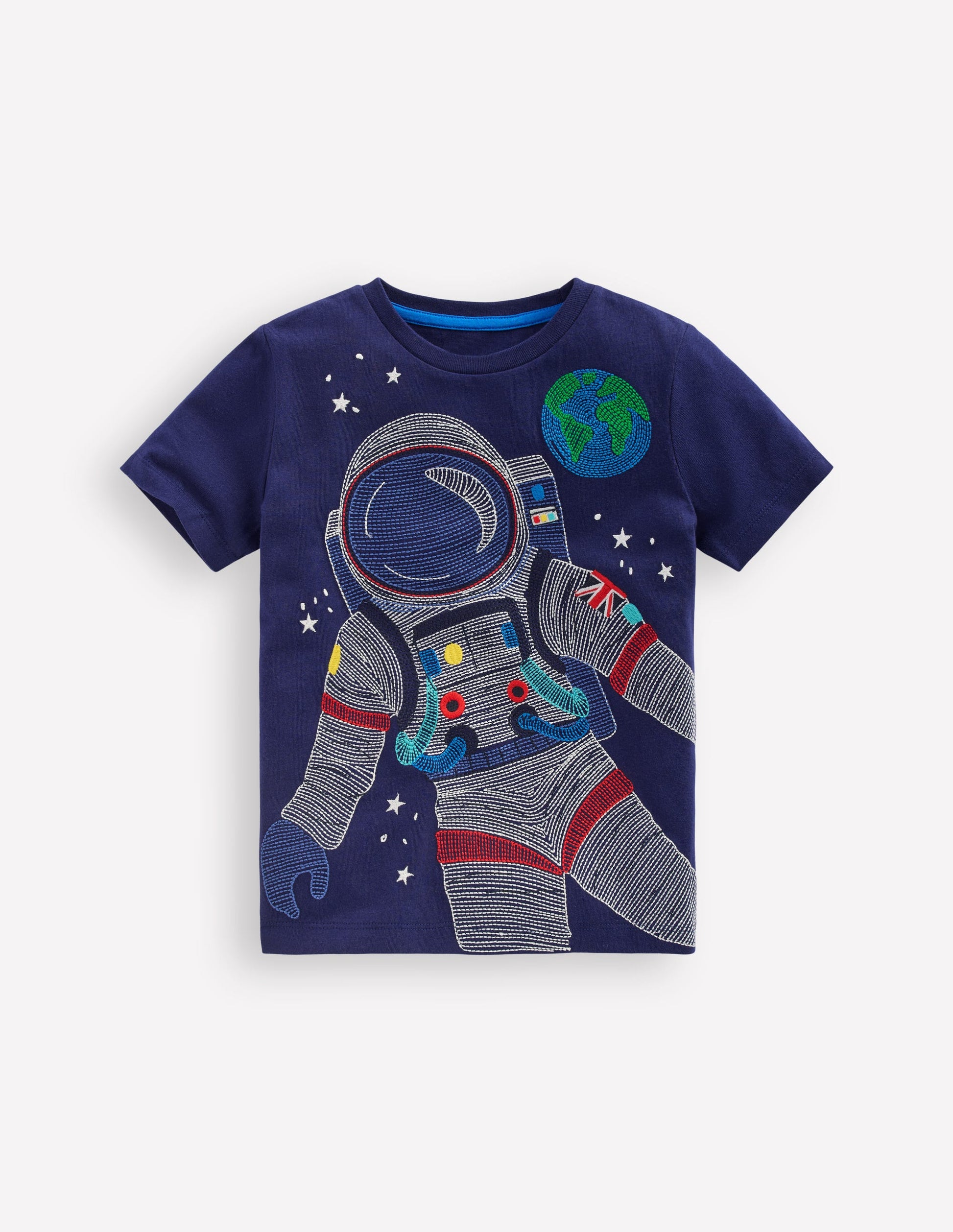 Glow Superstitch T-Shirt-College Navy Spaceman-1