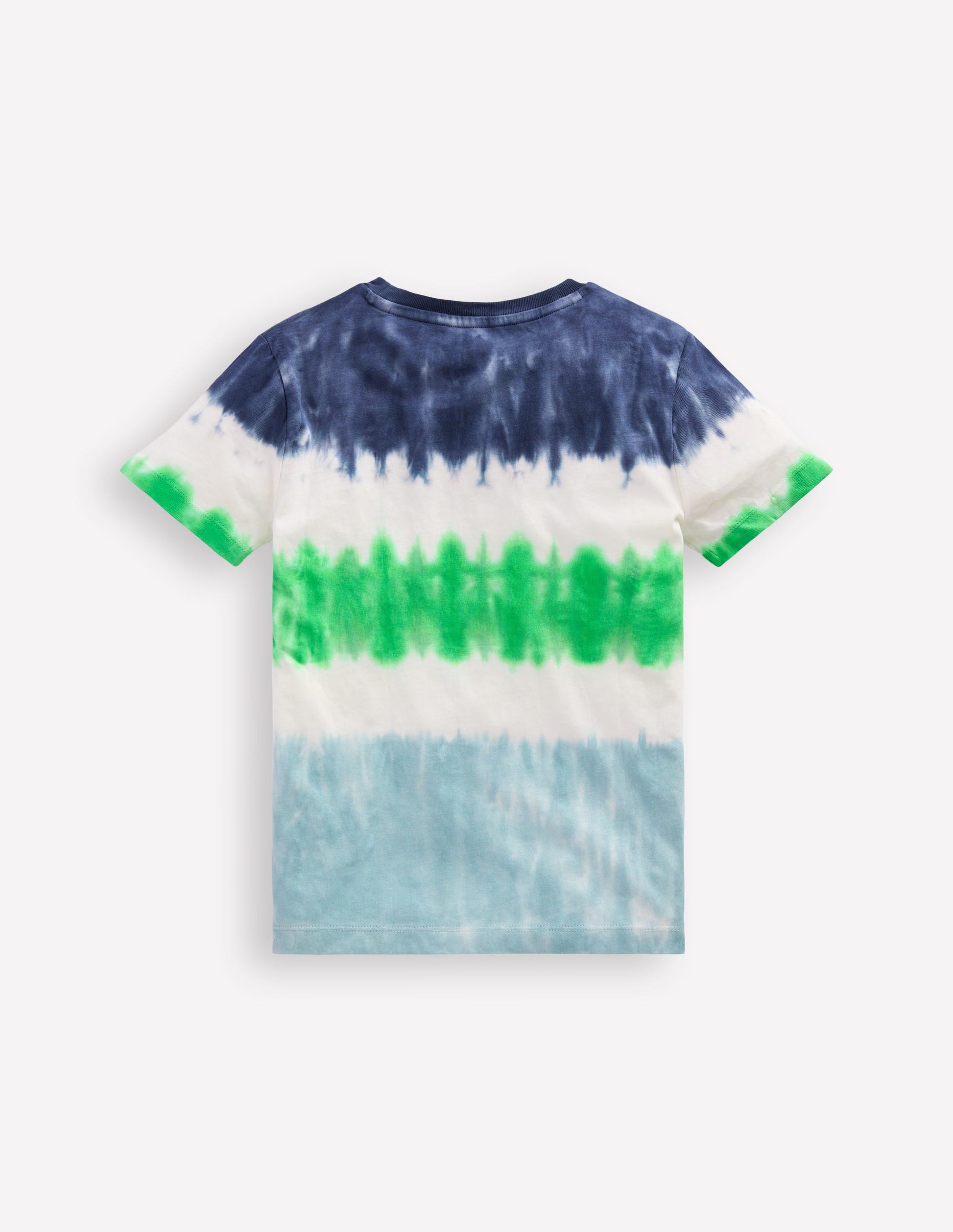 Tie Dye T-Shirt-BLUE MULTI STRIPE-3