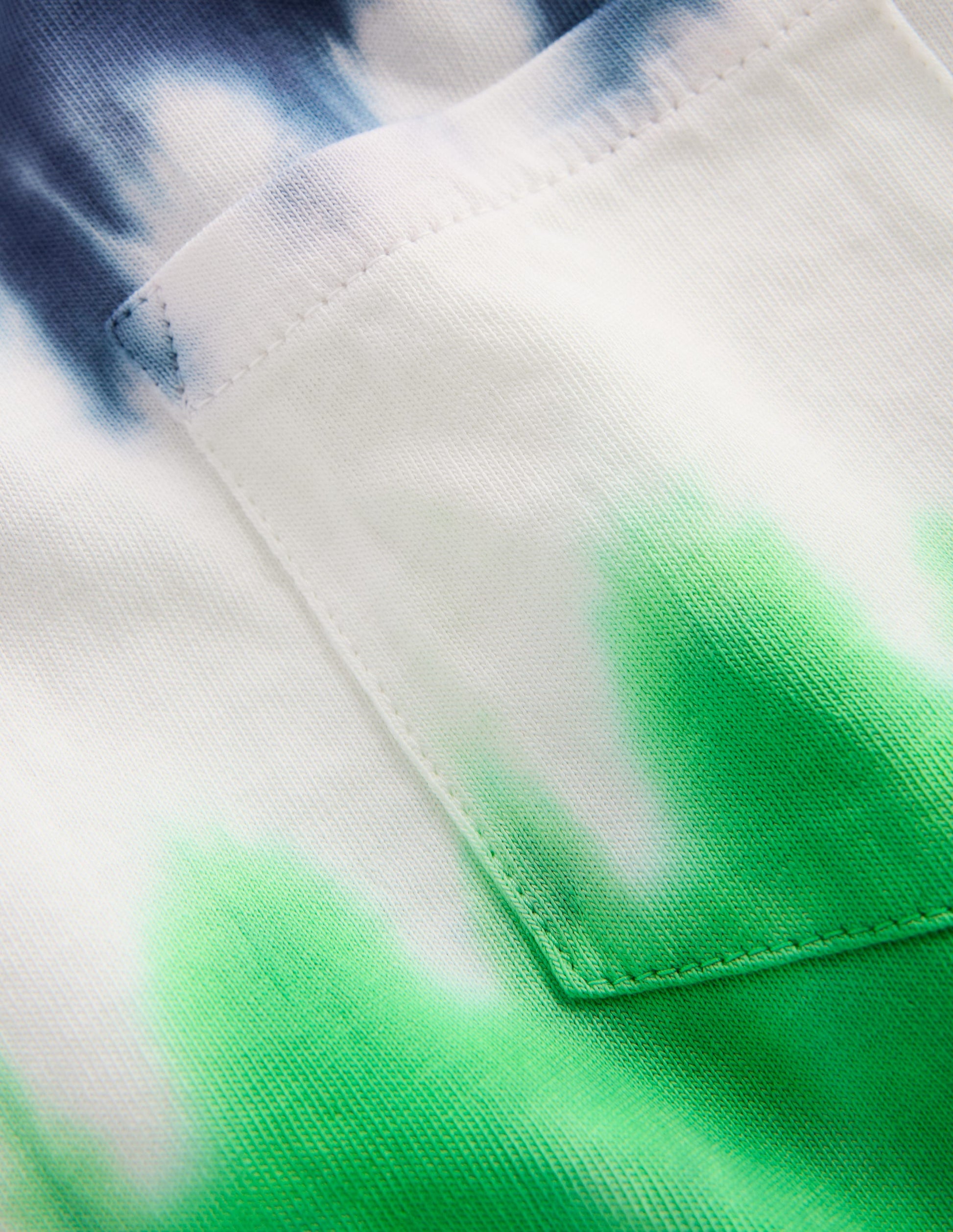 Tie Dye T-Shirt-BLUE MULTI STRIPE-4