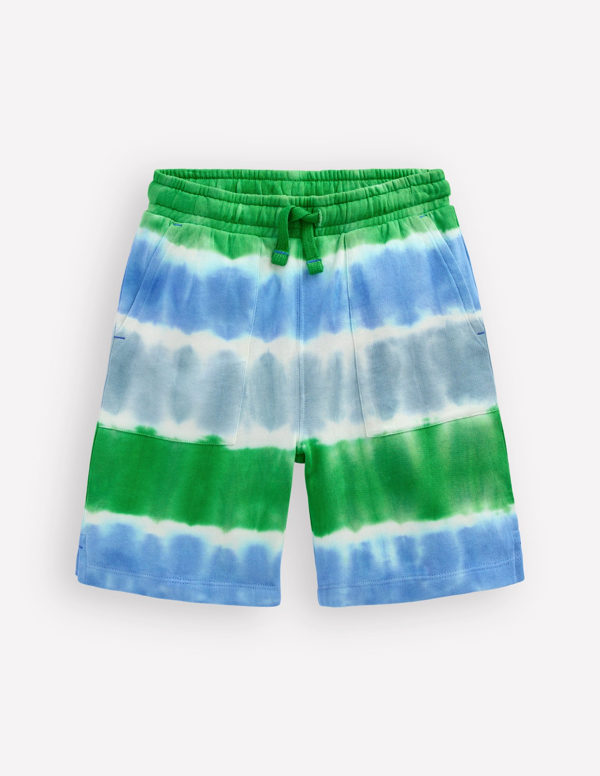 Tie Dye Shorts-Green and Blue - Image 2