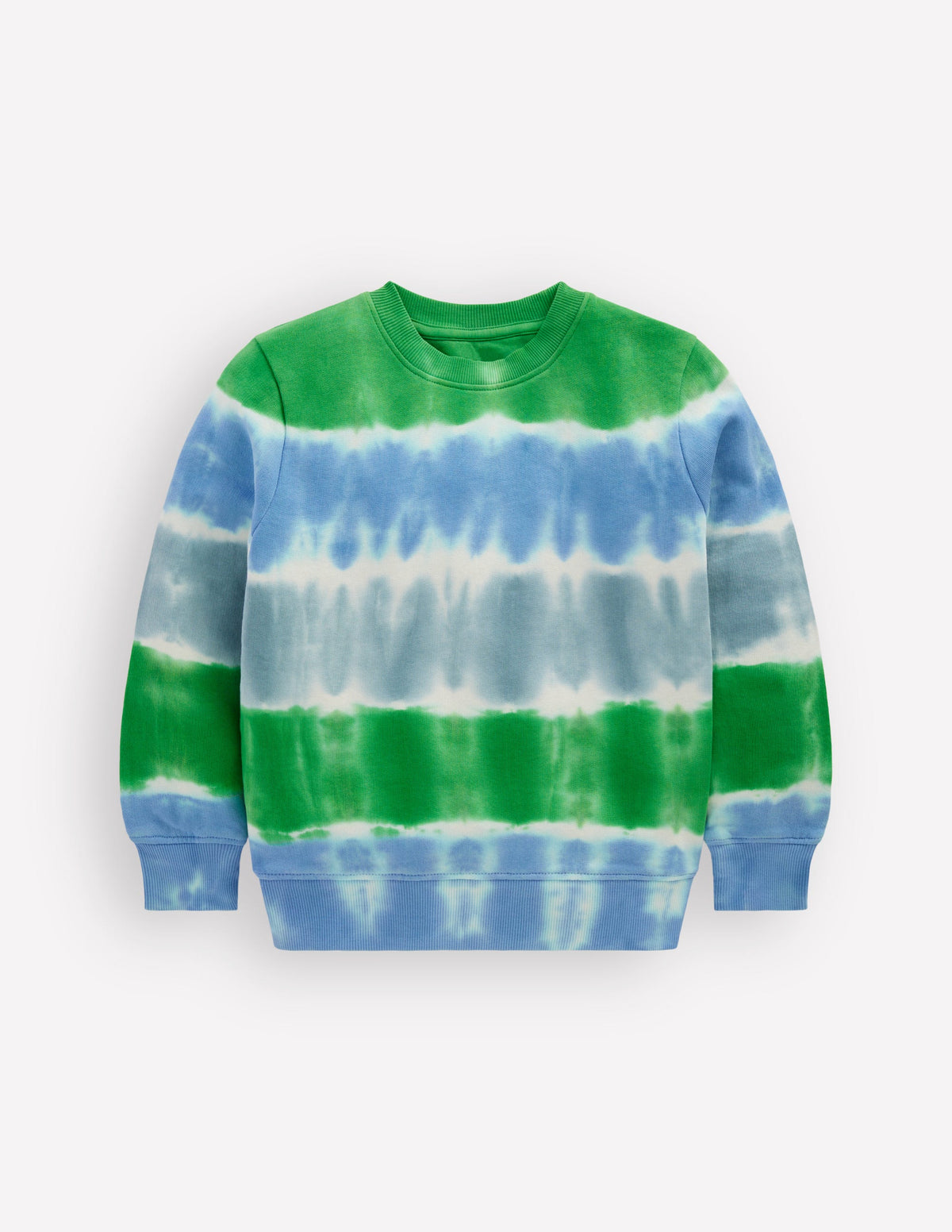 Tie Dye Sweatshirt-Green / Blue - Image 2