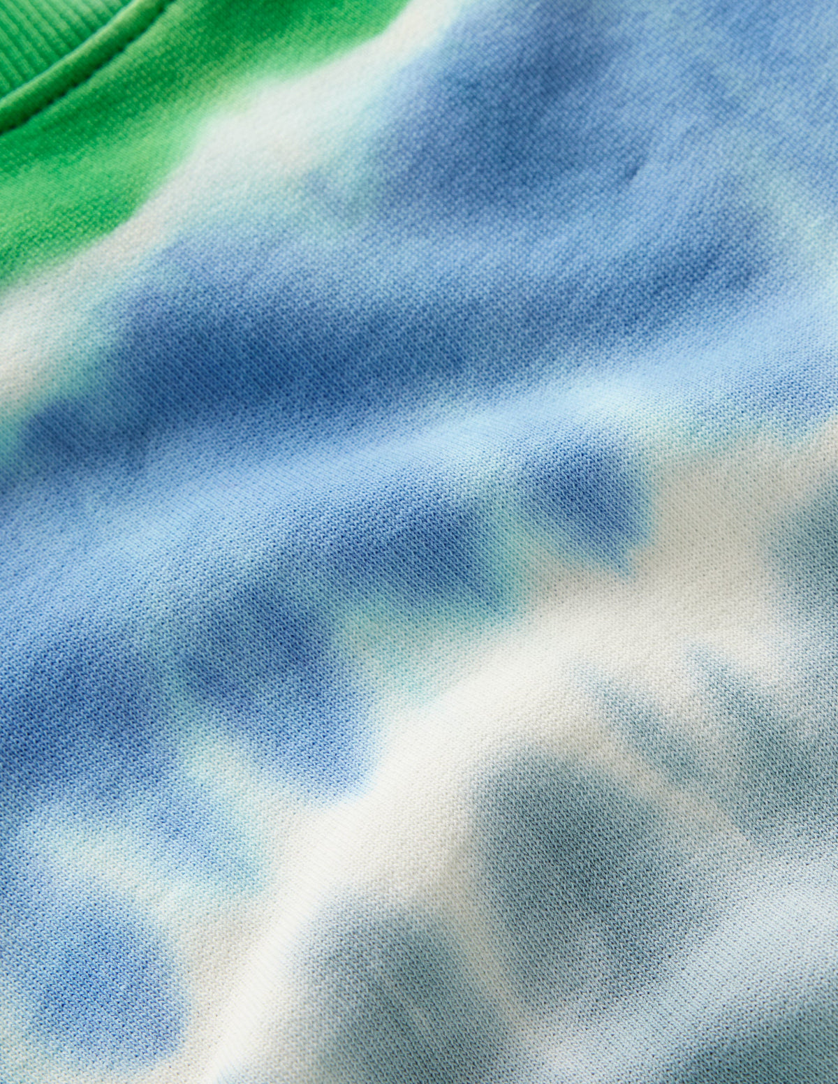 Tie Dye Sweatshirt-Green / Blue - Image 4