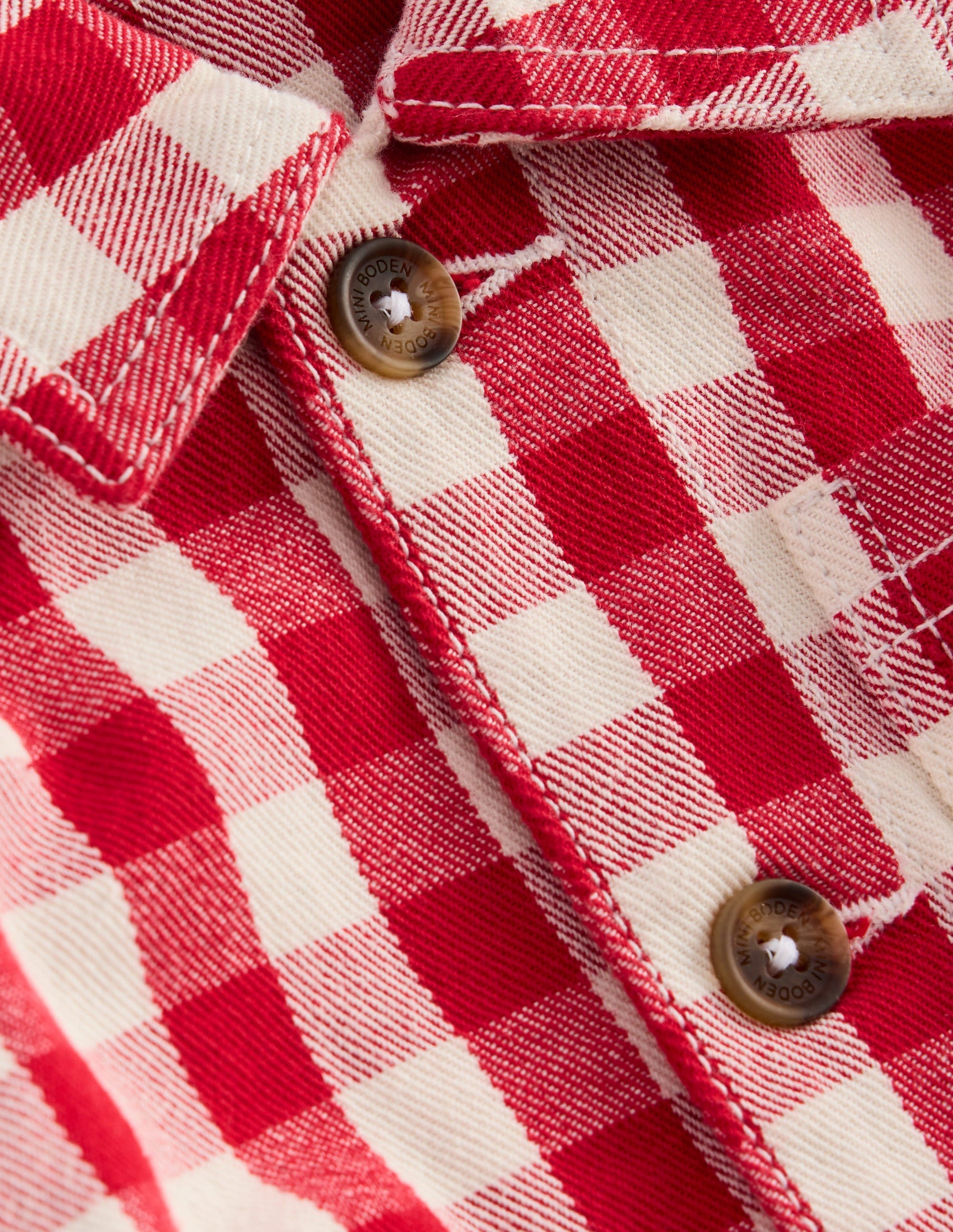 Twill Jacket-Red Gingham-5