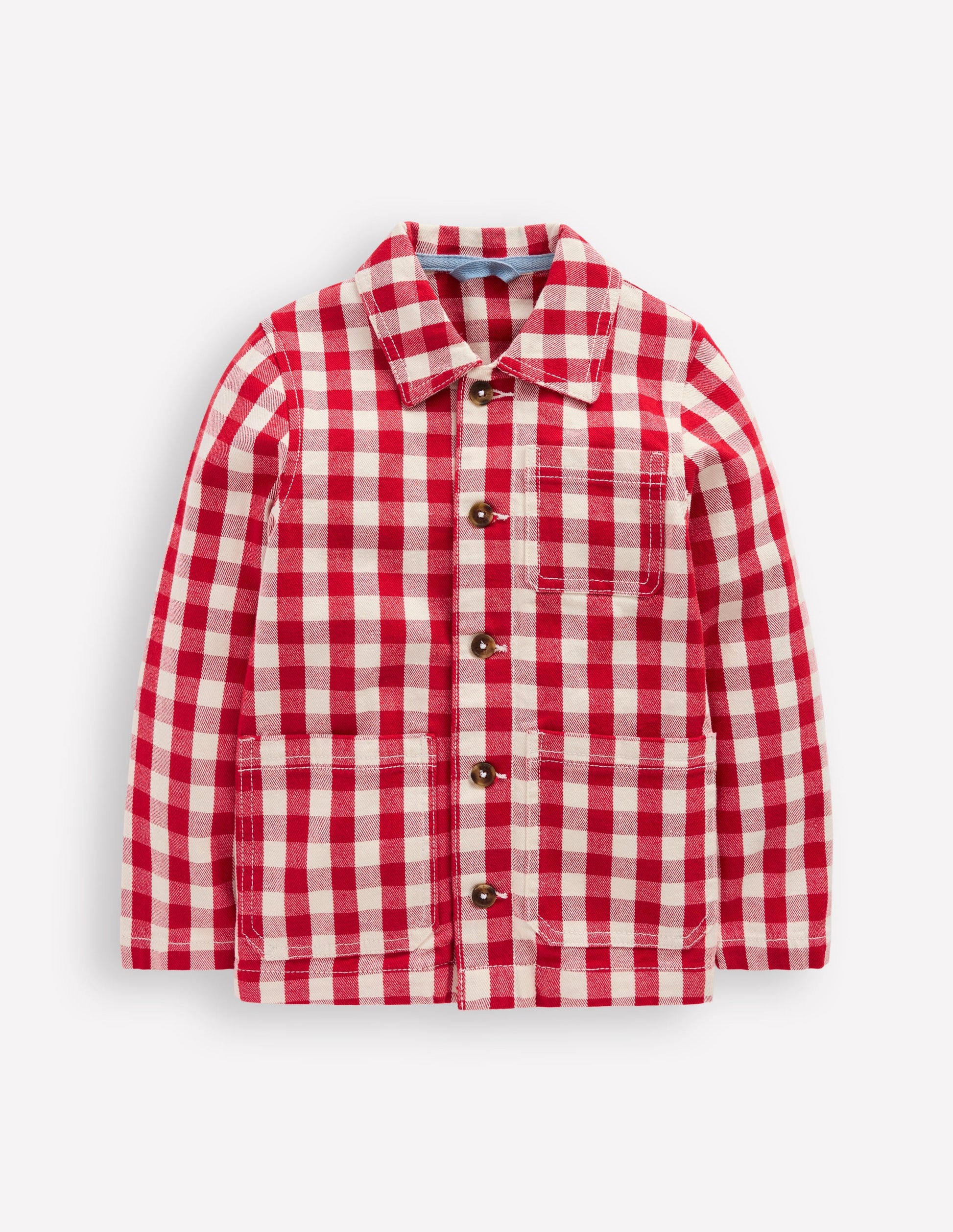 Twill Jacket-Red Gingham-3