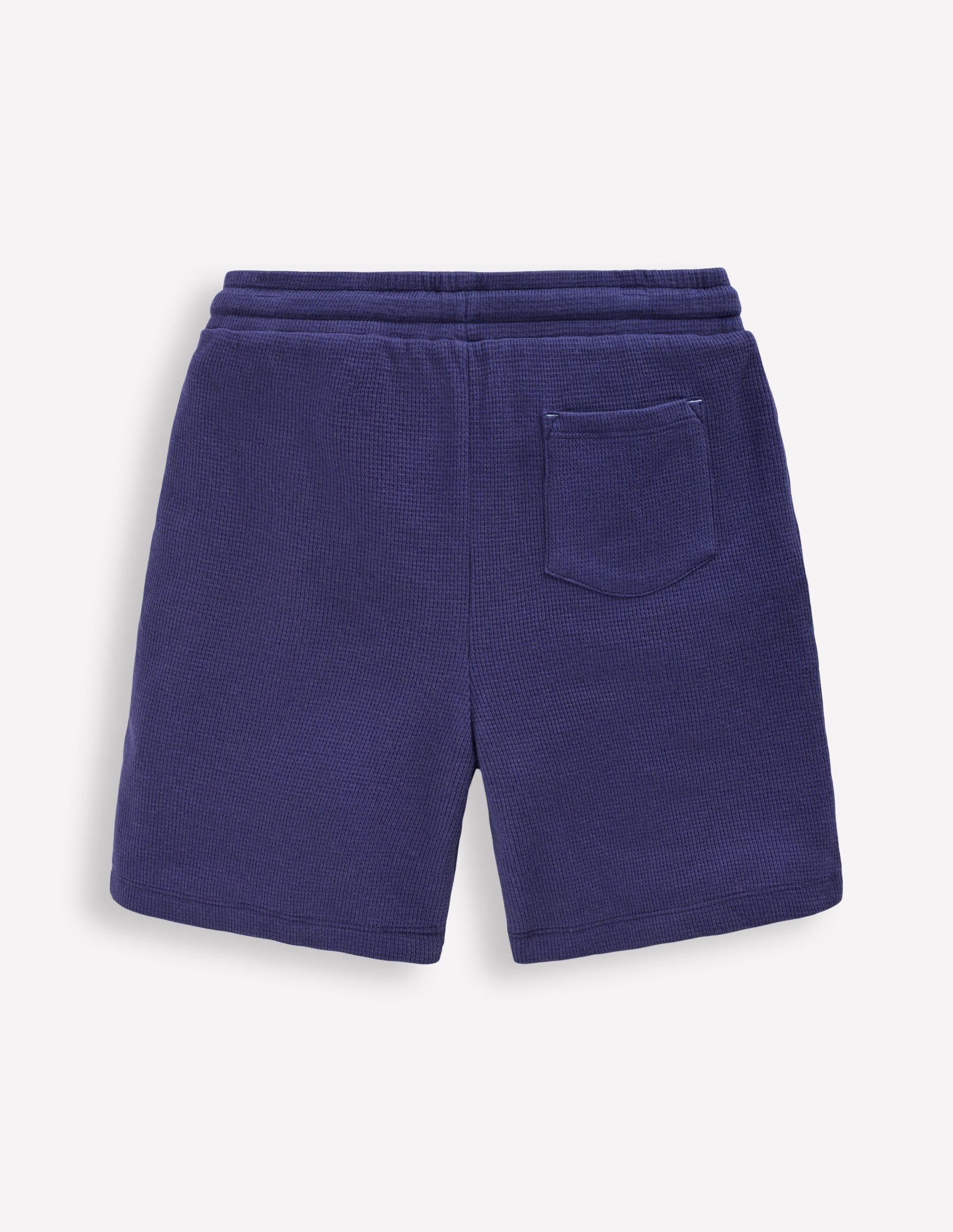 Waffle Mix Shorts-Navy Blue - Image 2