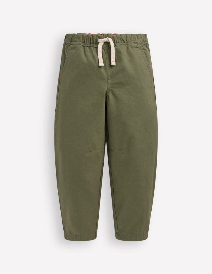 Pull-on Relaxed Trousers-Four Leaf Clover