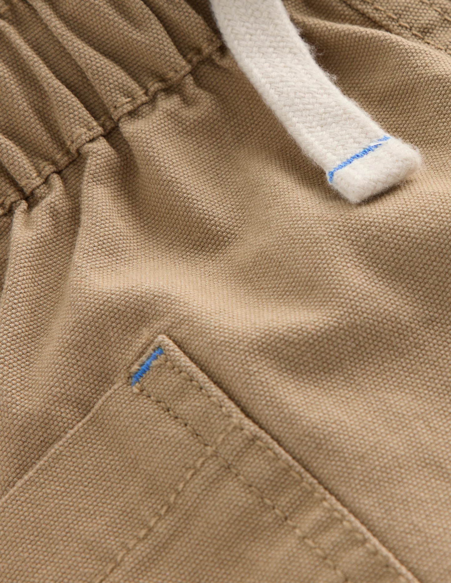 Cotton Pocket Shorts-Macadamia