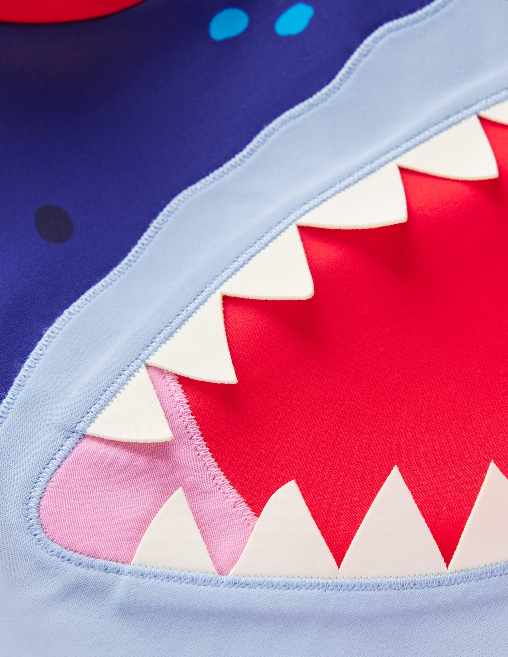 Sun Safe Fun Rash Vest-Rockabilly Red Shark - Image 3
