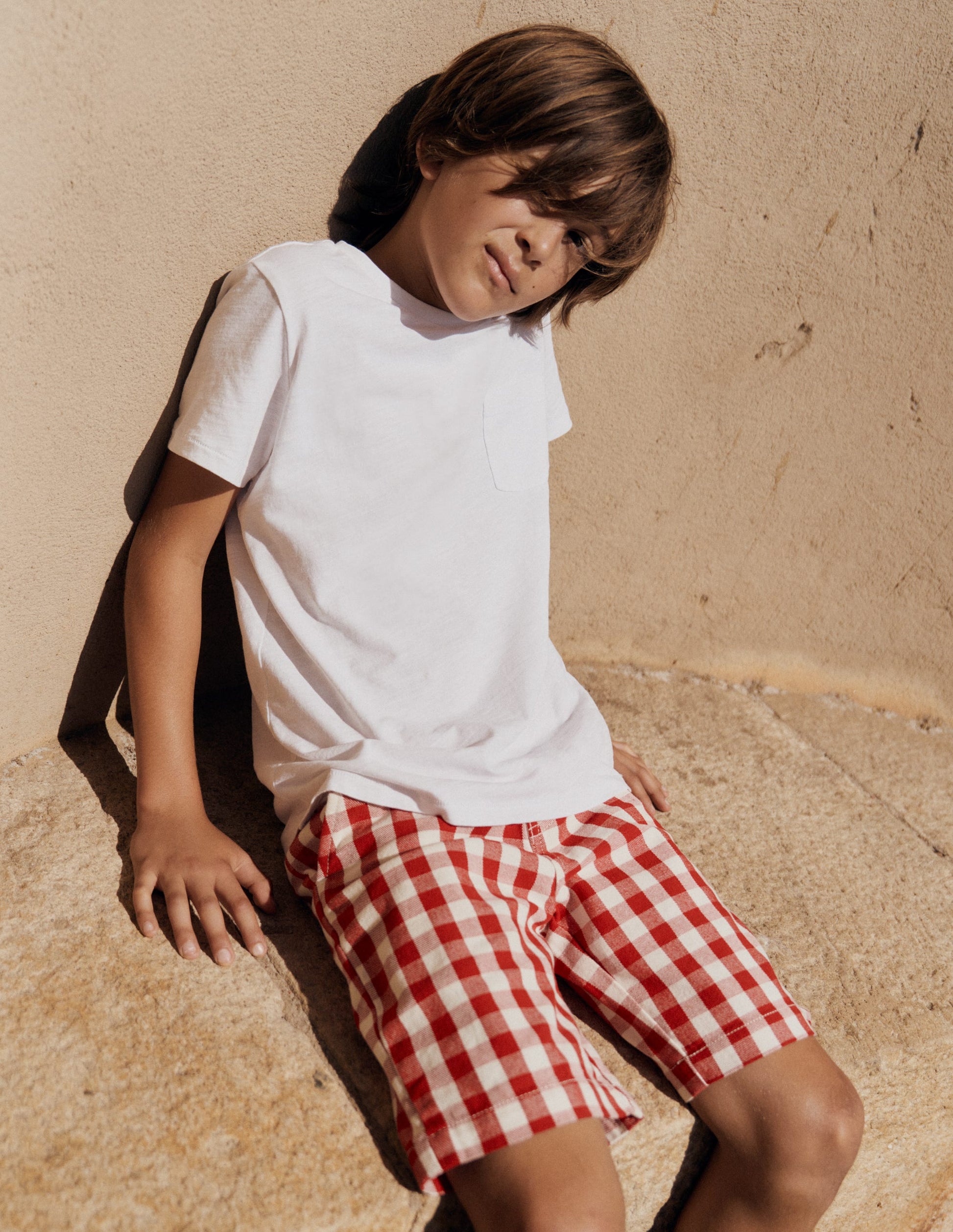 Smart Shorts-Red Gingham-1