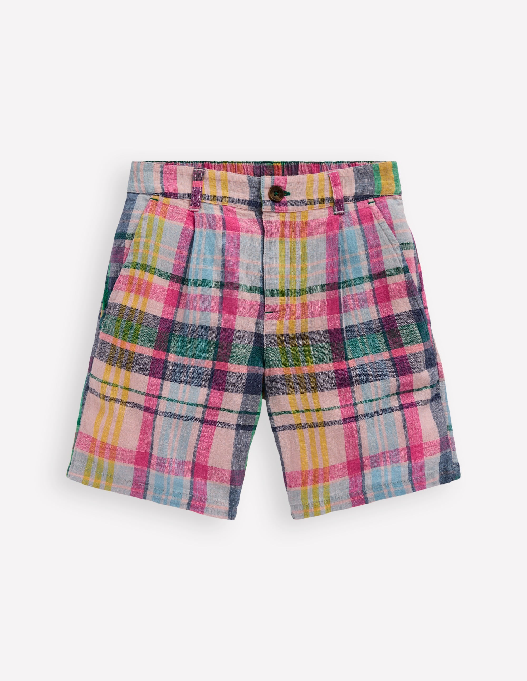 Madras Check Shorts-Madras Check - Image 1