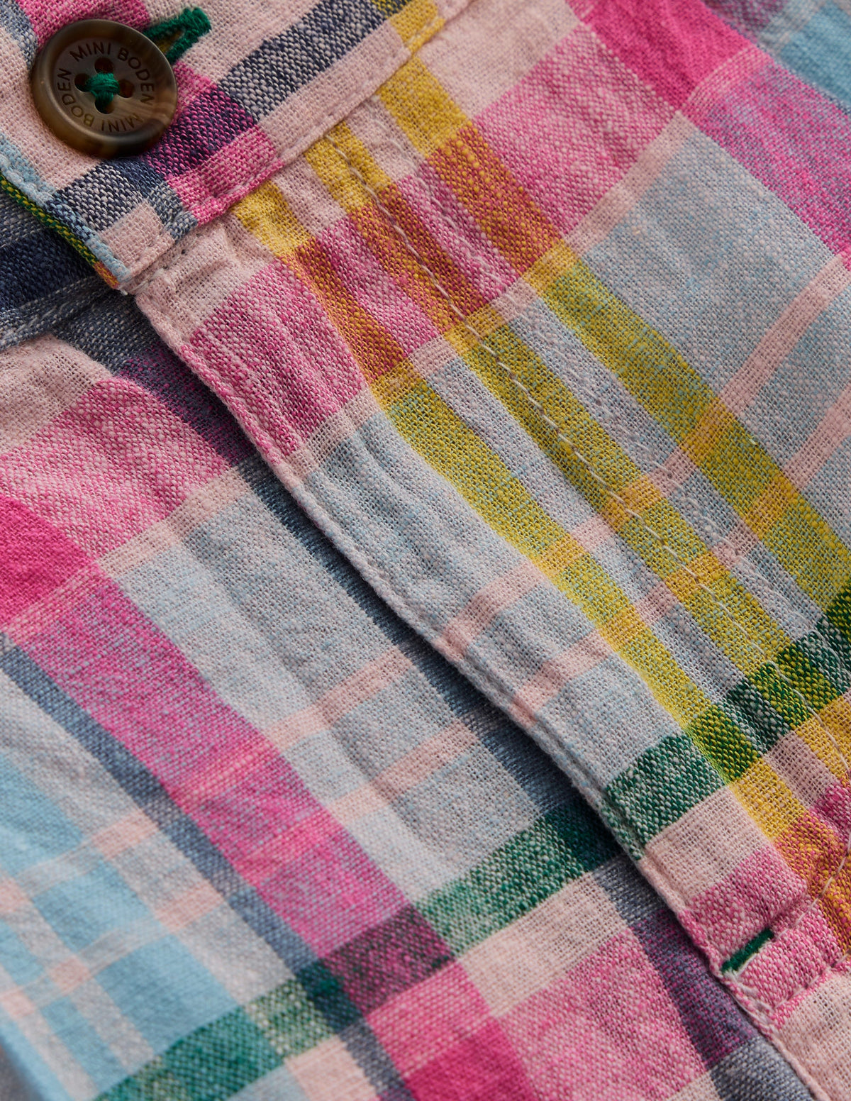 Madras Check Shorts-Madras Check - Image 3