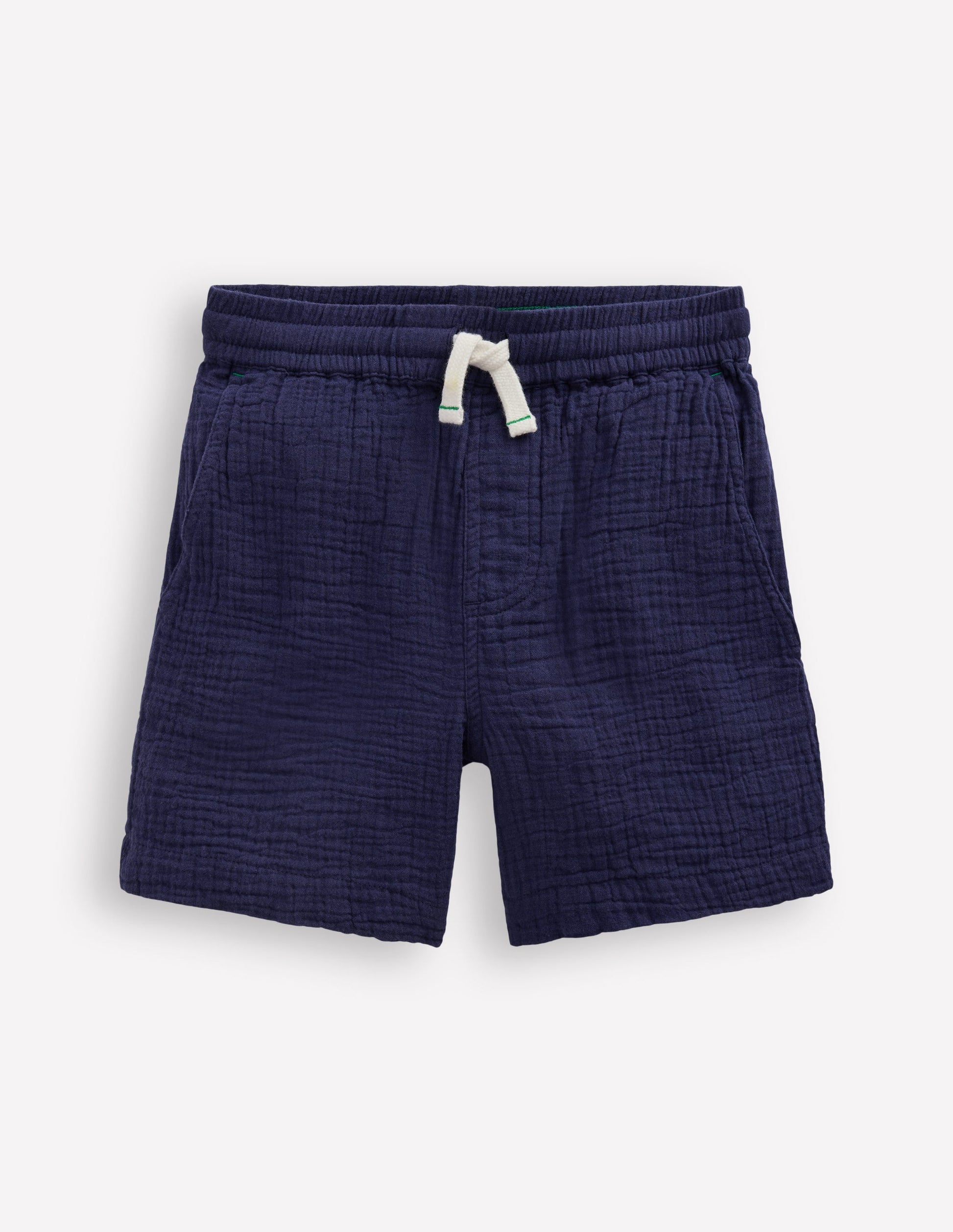 Double Cloth Shorts-Navy-1